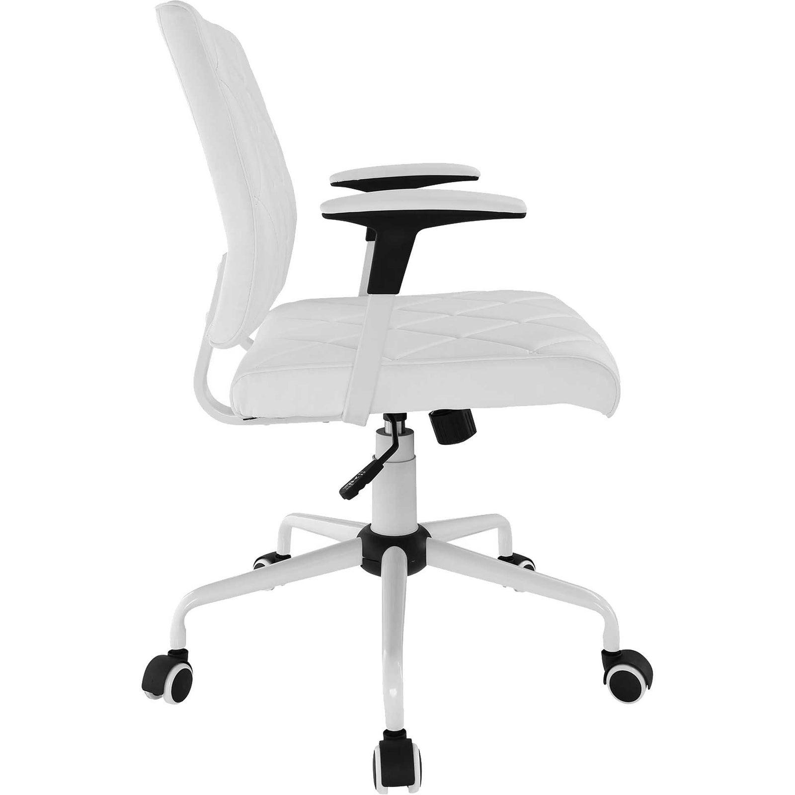 Lochsa Vinyl Office Chair White