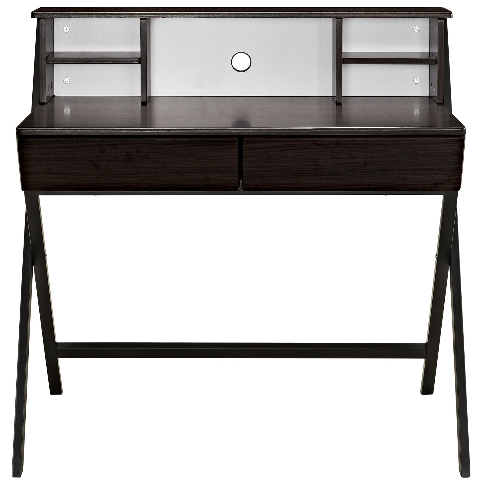 Troy Office Desk Dark Walnut