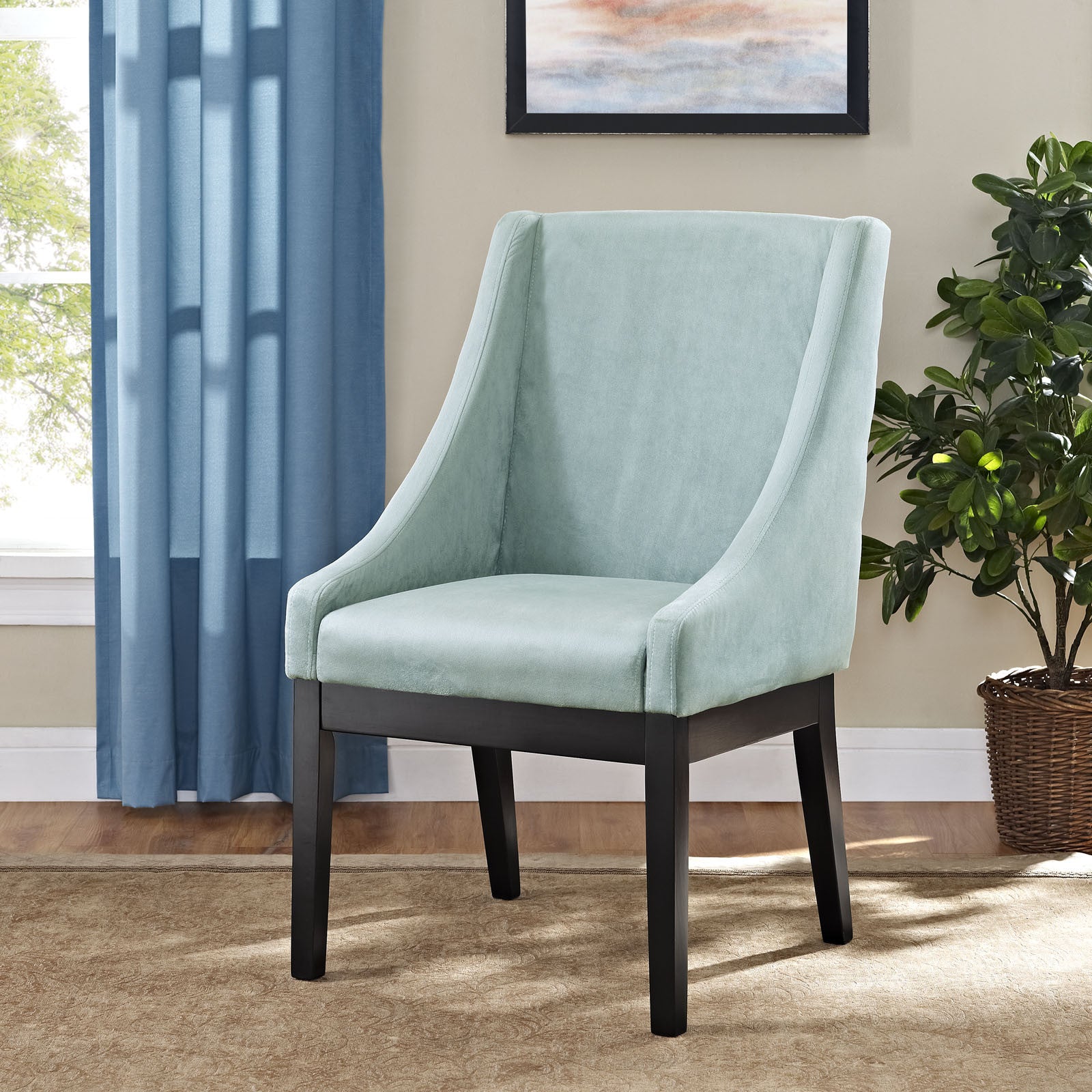 Tilde Dining Wood Side Chair Light Blue