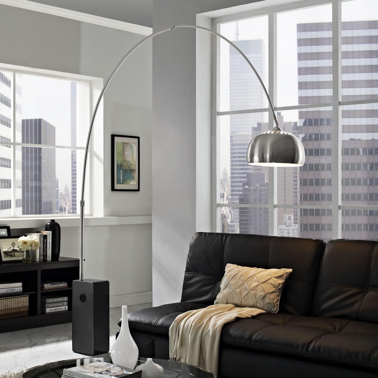 Sun Cube Floor Lamp Black