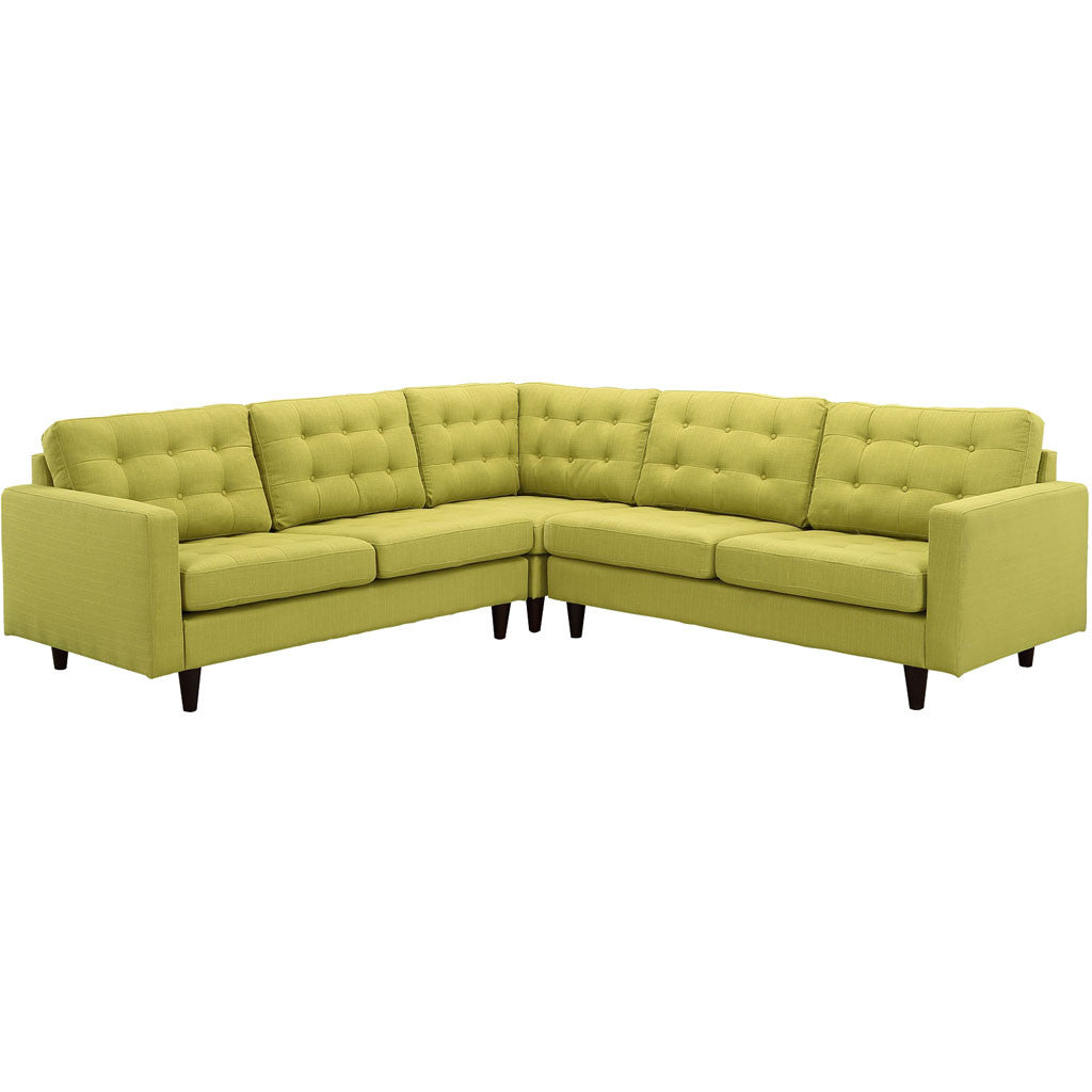 Era Fabric Corner Sectional Sofa Wheatgrass