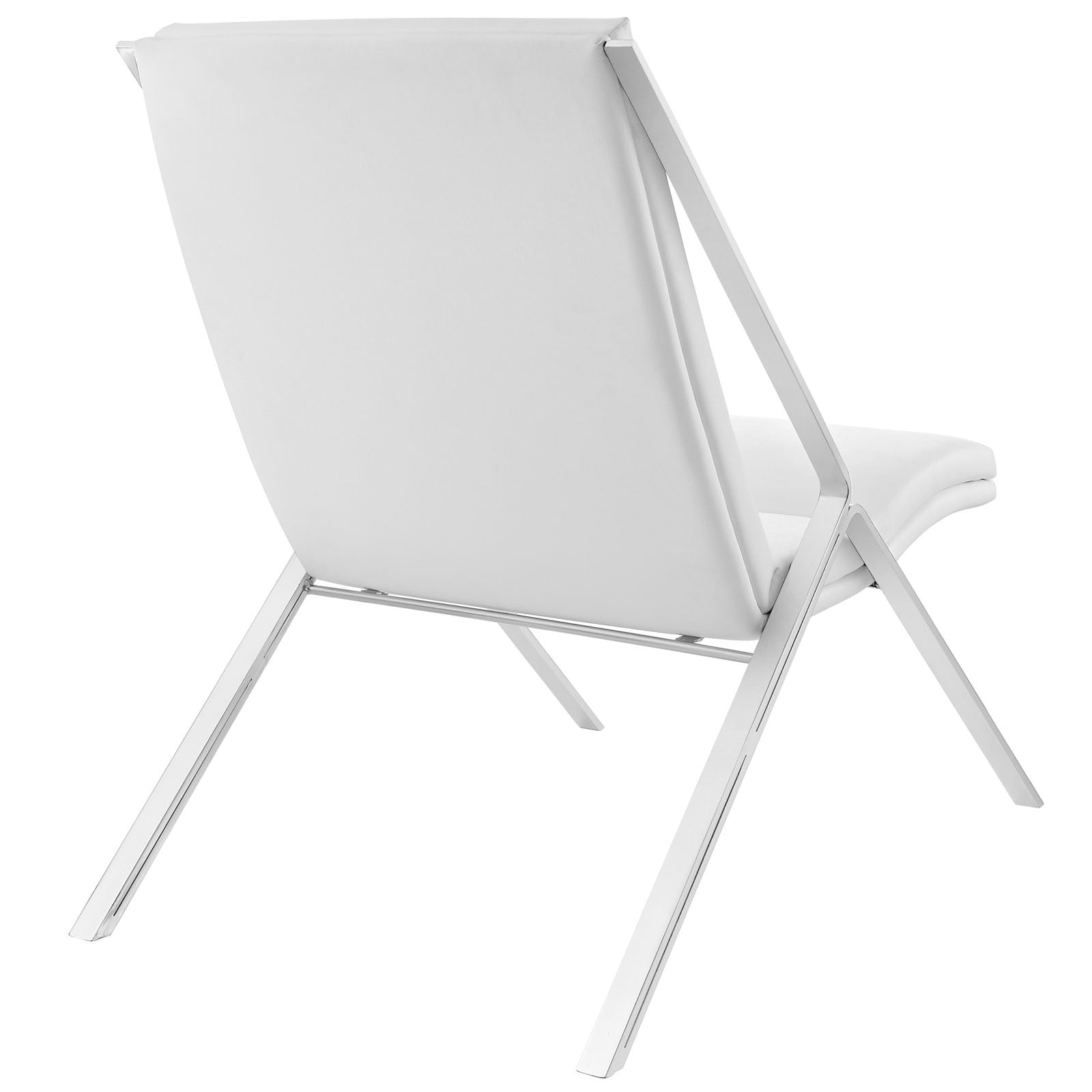 Swain Vinyl Lounge Chair White