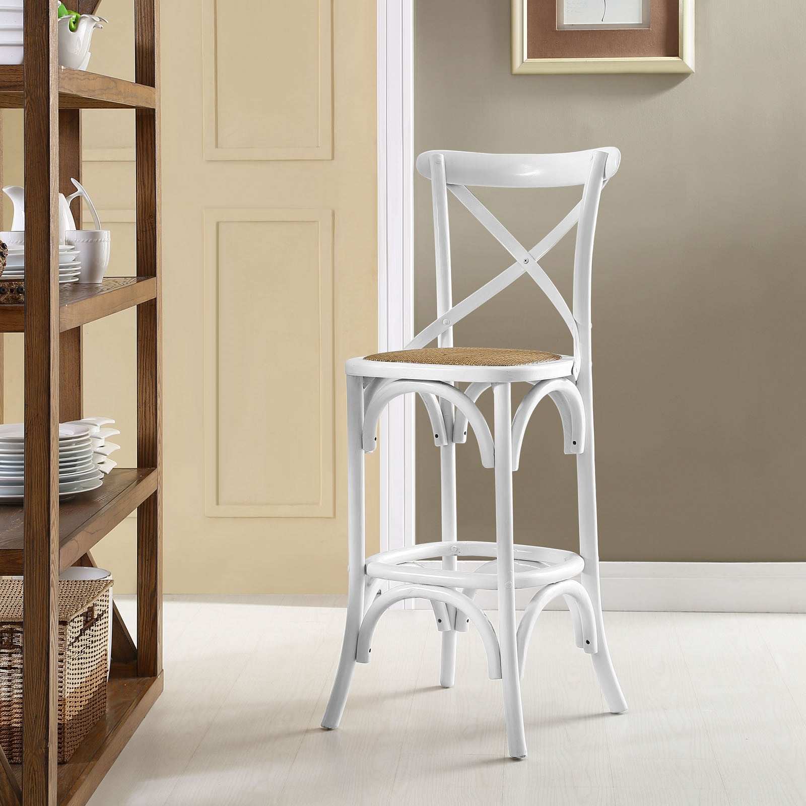 Gentry Bar Stool White