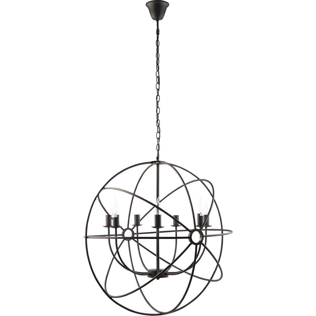 Atomic 29.5" Chandelier Brown