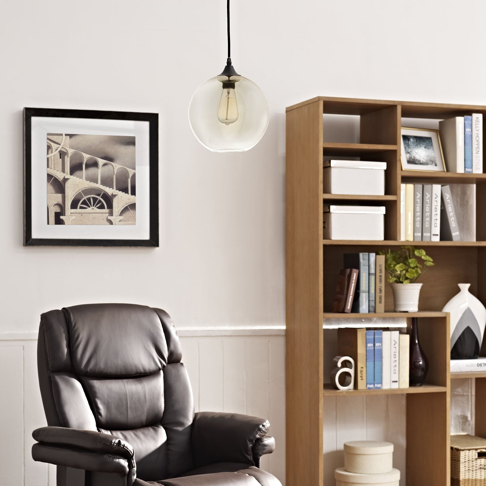 Fill Metal Ceiling Fixture Black