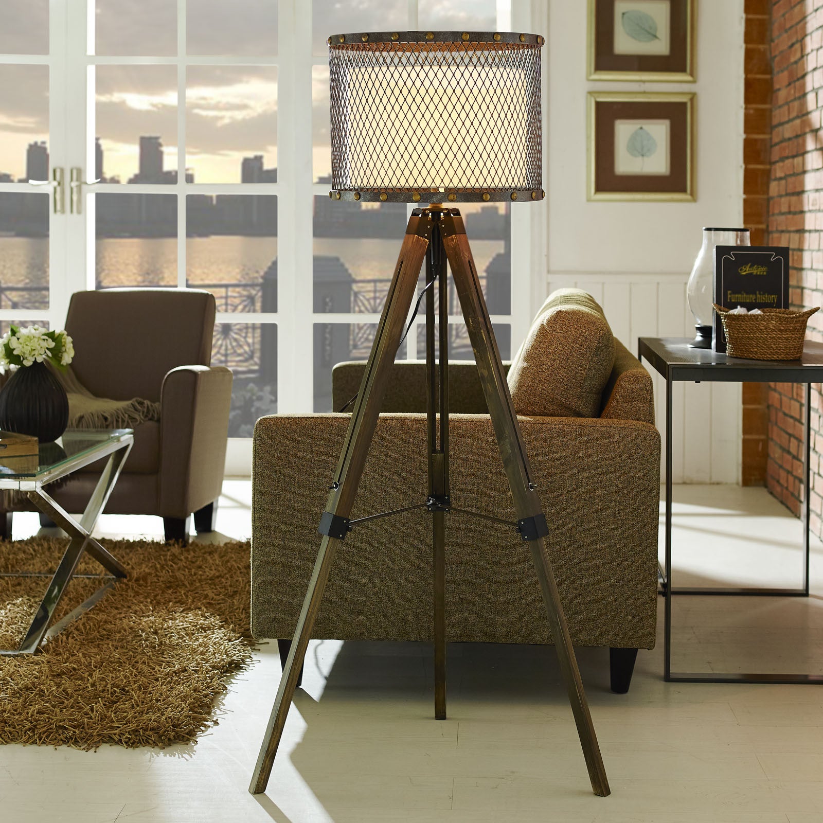 Foresight Floor Lamp Antique Silver