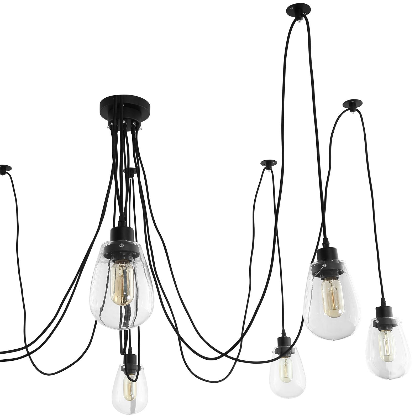 Epee Chandelier Black