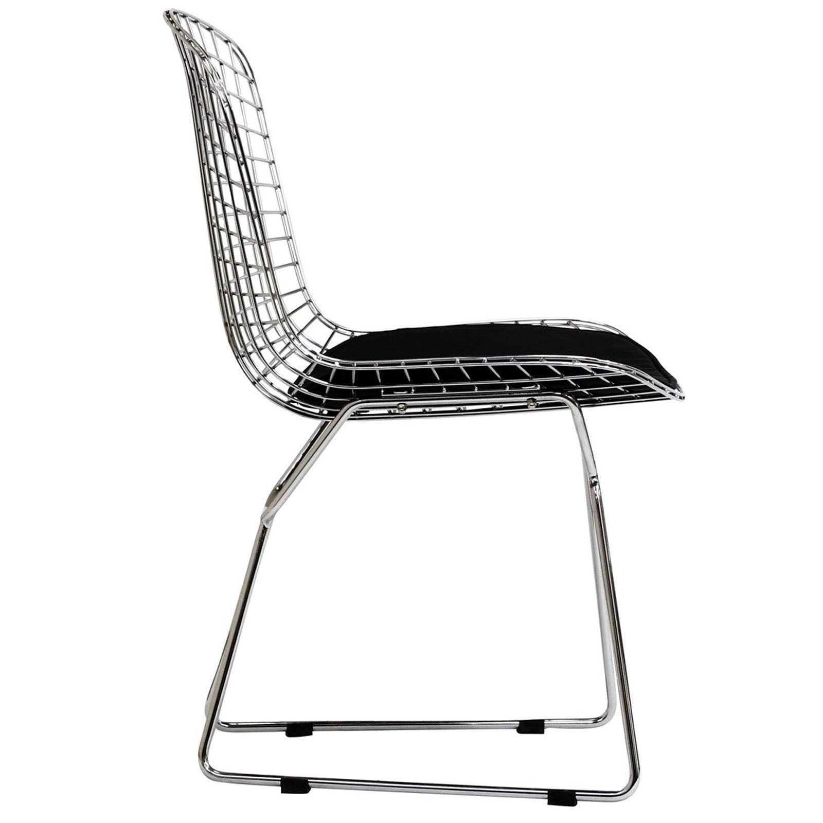 Cross Side Chair Black