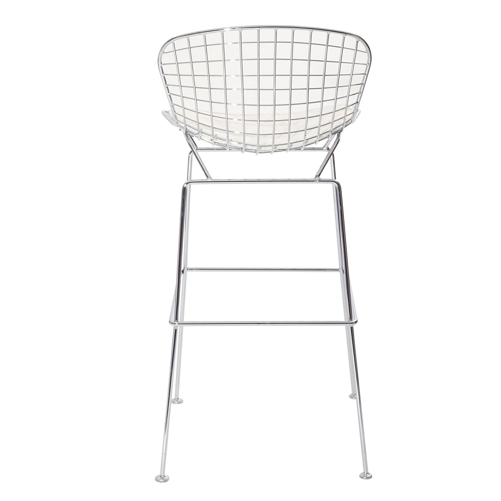 Cross Bar Stool White