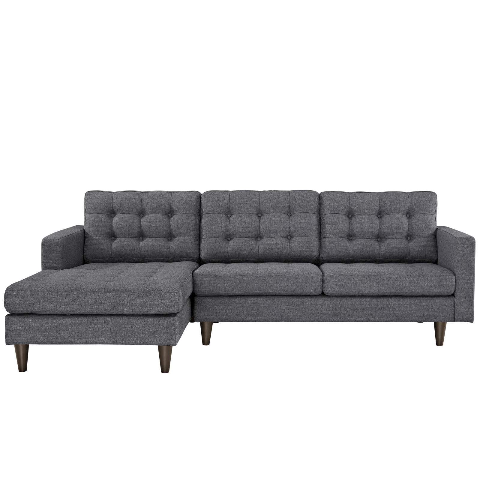 Era Upholstered Sectional Sofa Gray