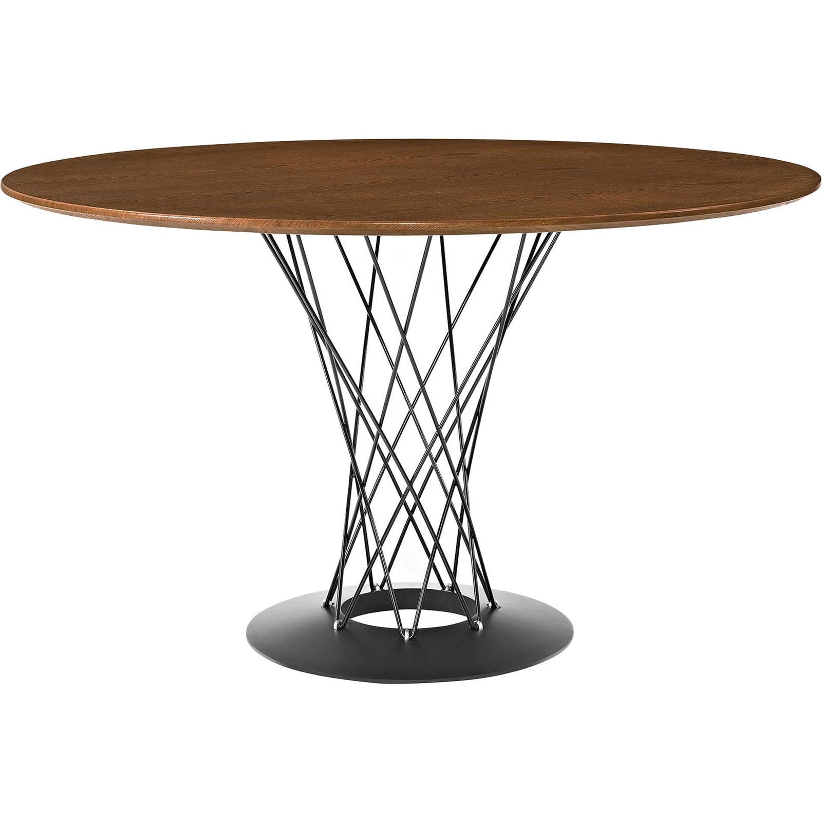 Cycle Stainless Steel Dining Table Walnut