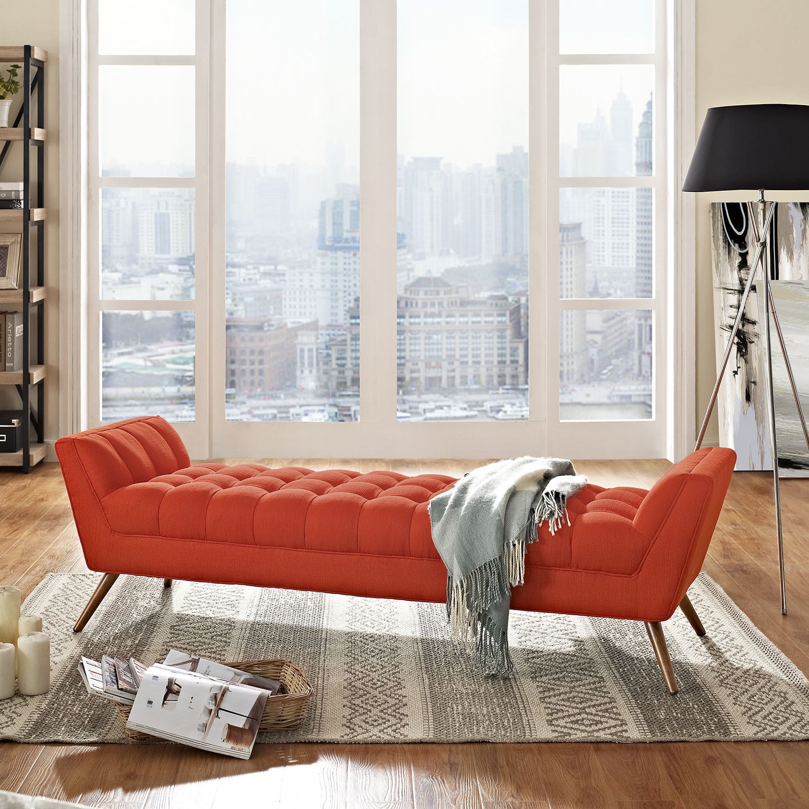 Reborn Fabric Bench Atomic Red