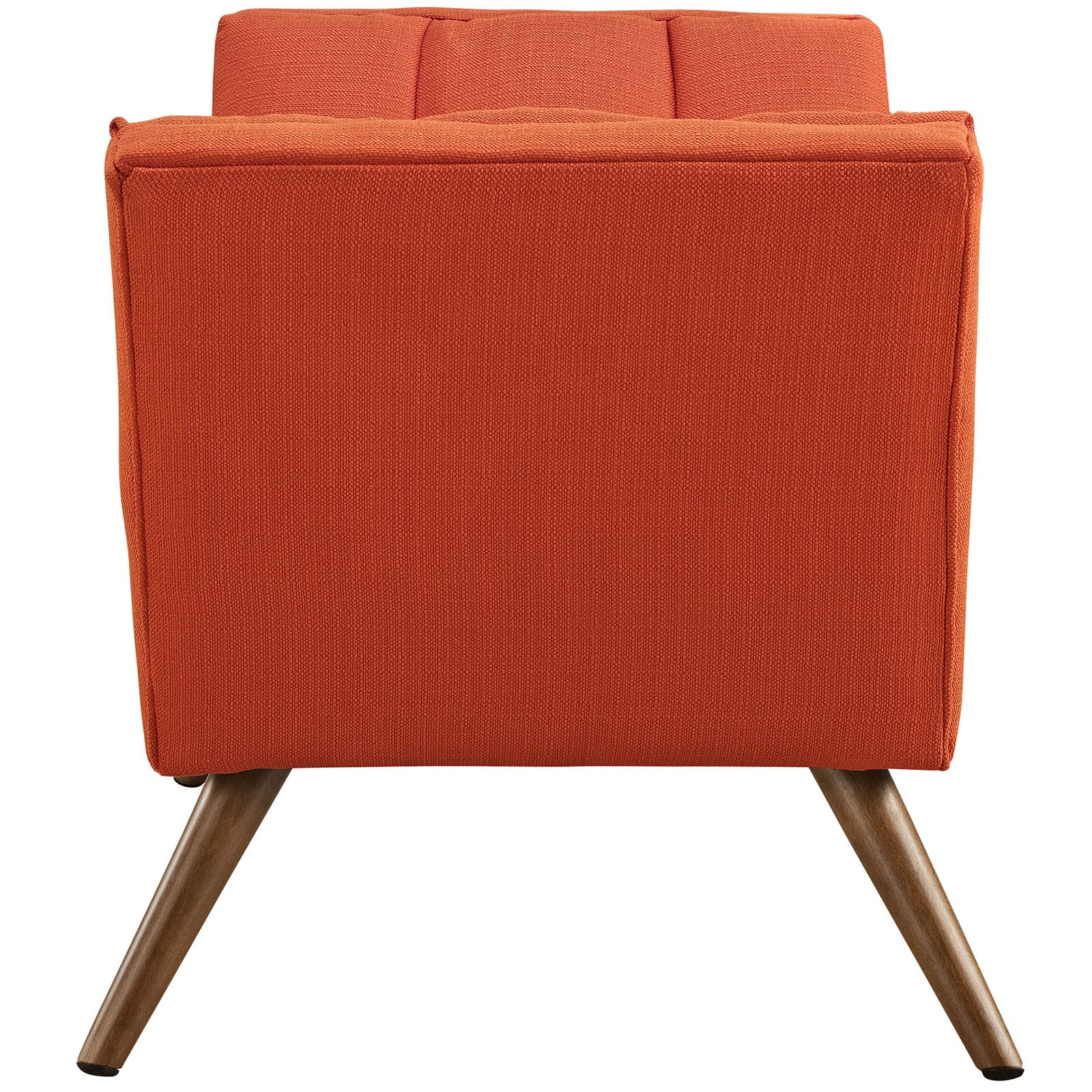 Reborn Fabric Short Ottoman Atomic Red