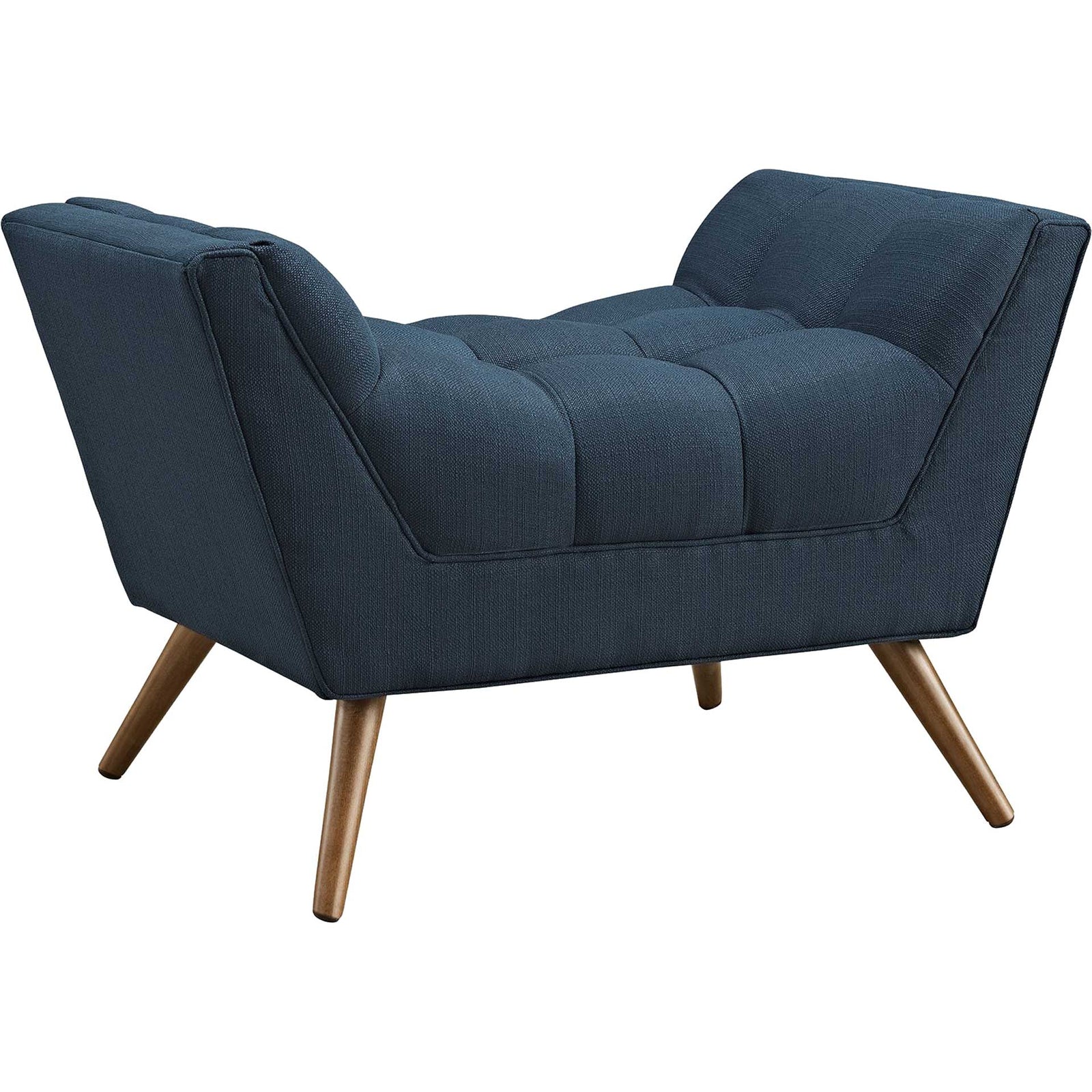 Reborn Fabric Short Ottoman Azure