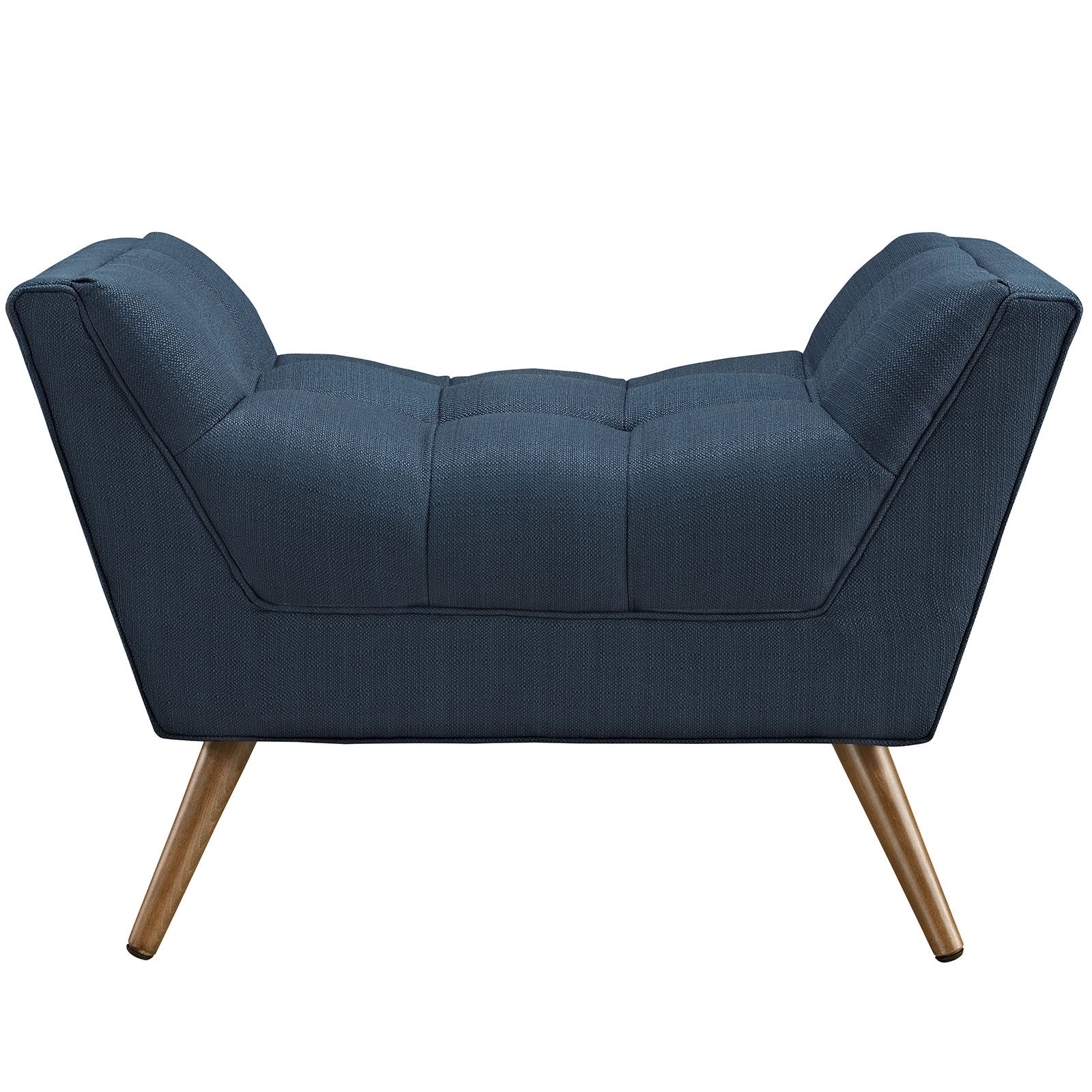 Reborn Fabric Short Ottoman Azure