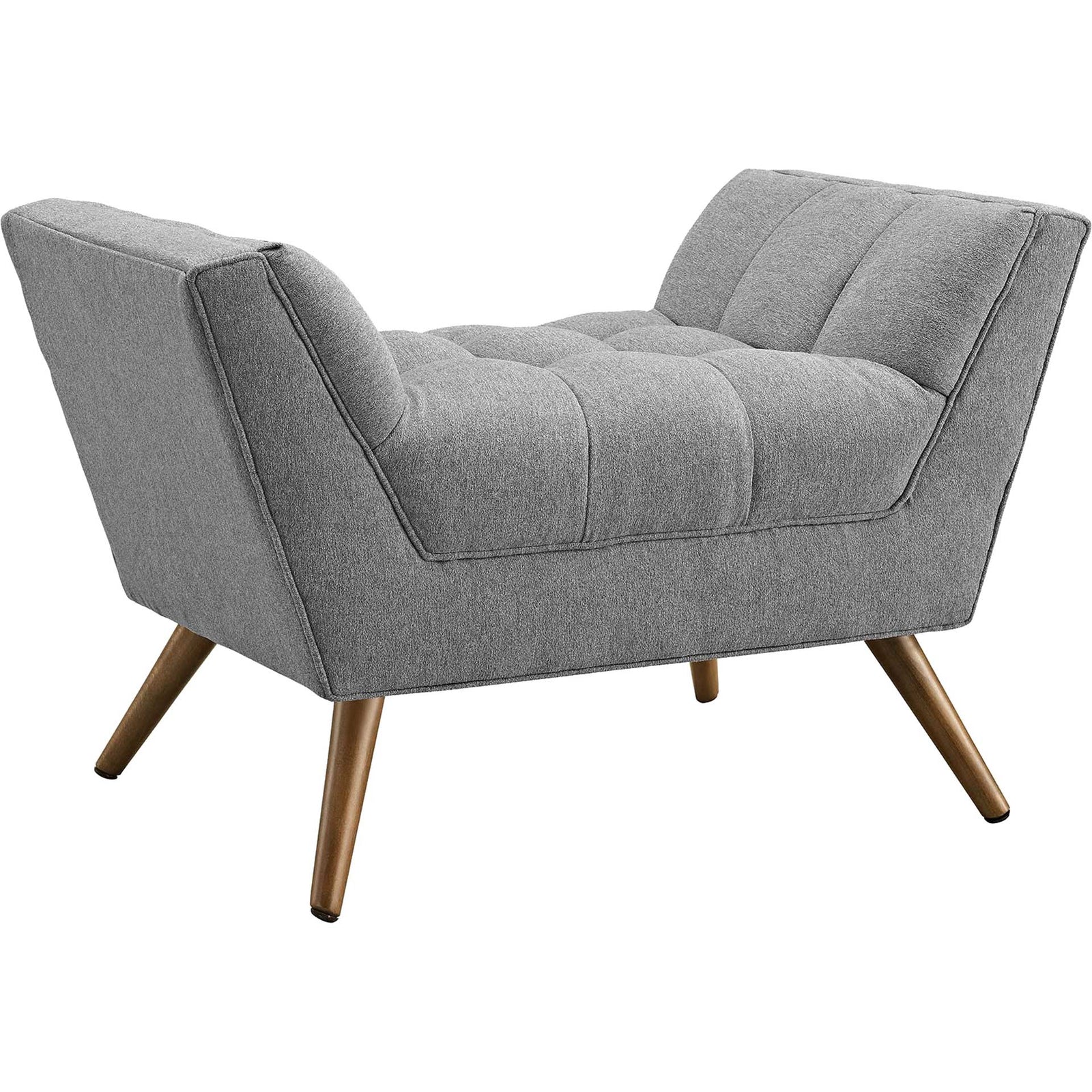 Reborn Fabric Short Ottoman Expectation Gray