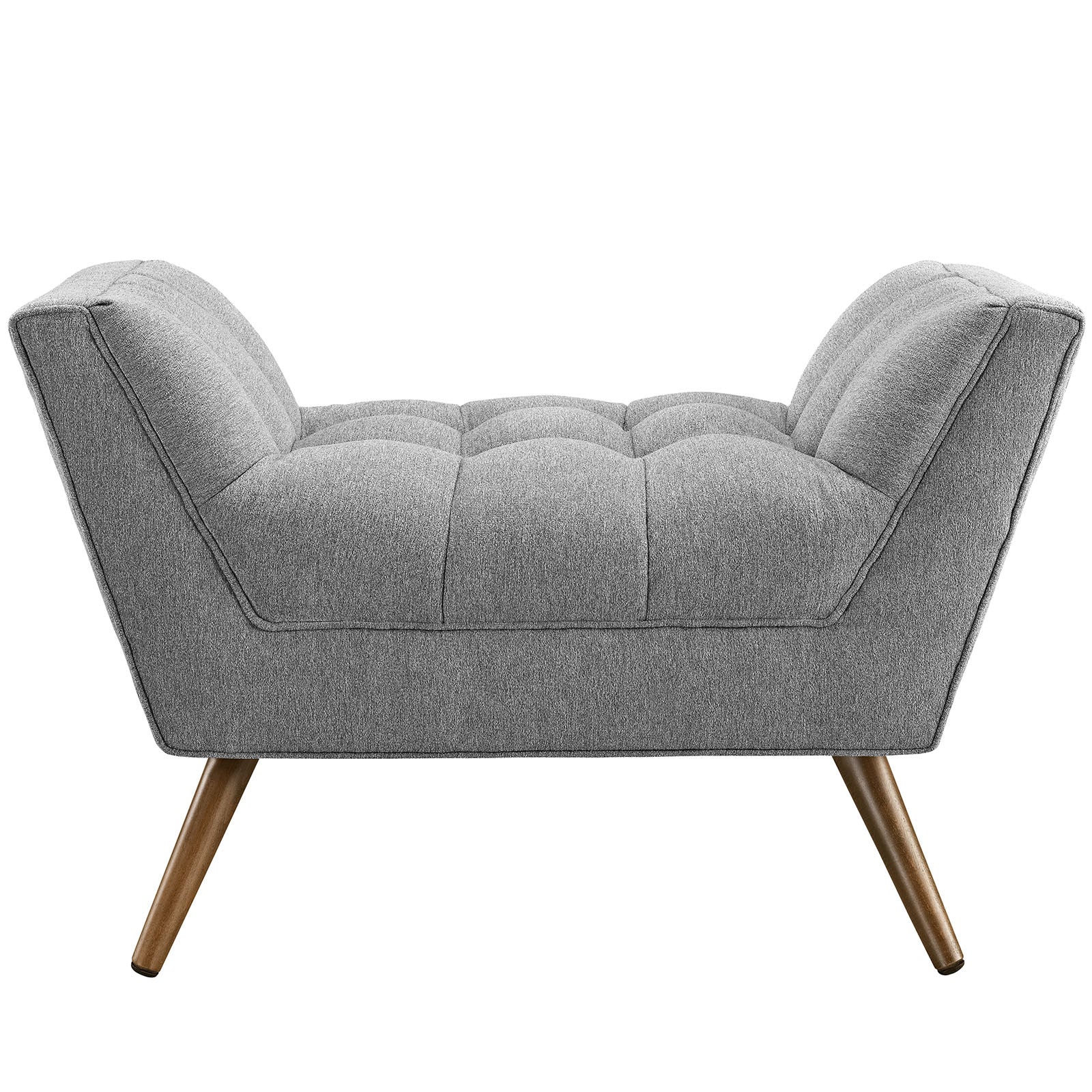 Reborn Fabric Short Ottoman Expectation Gray