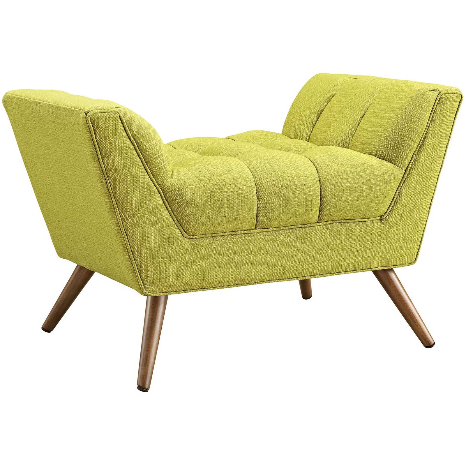 Reborn Fabric Short Ottoman Wheatgrass