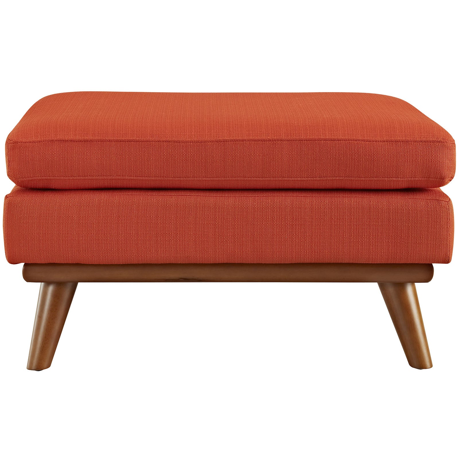 Emory Fabric Ottoman Atomic Red