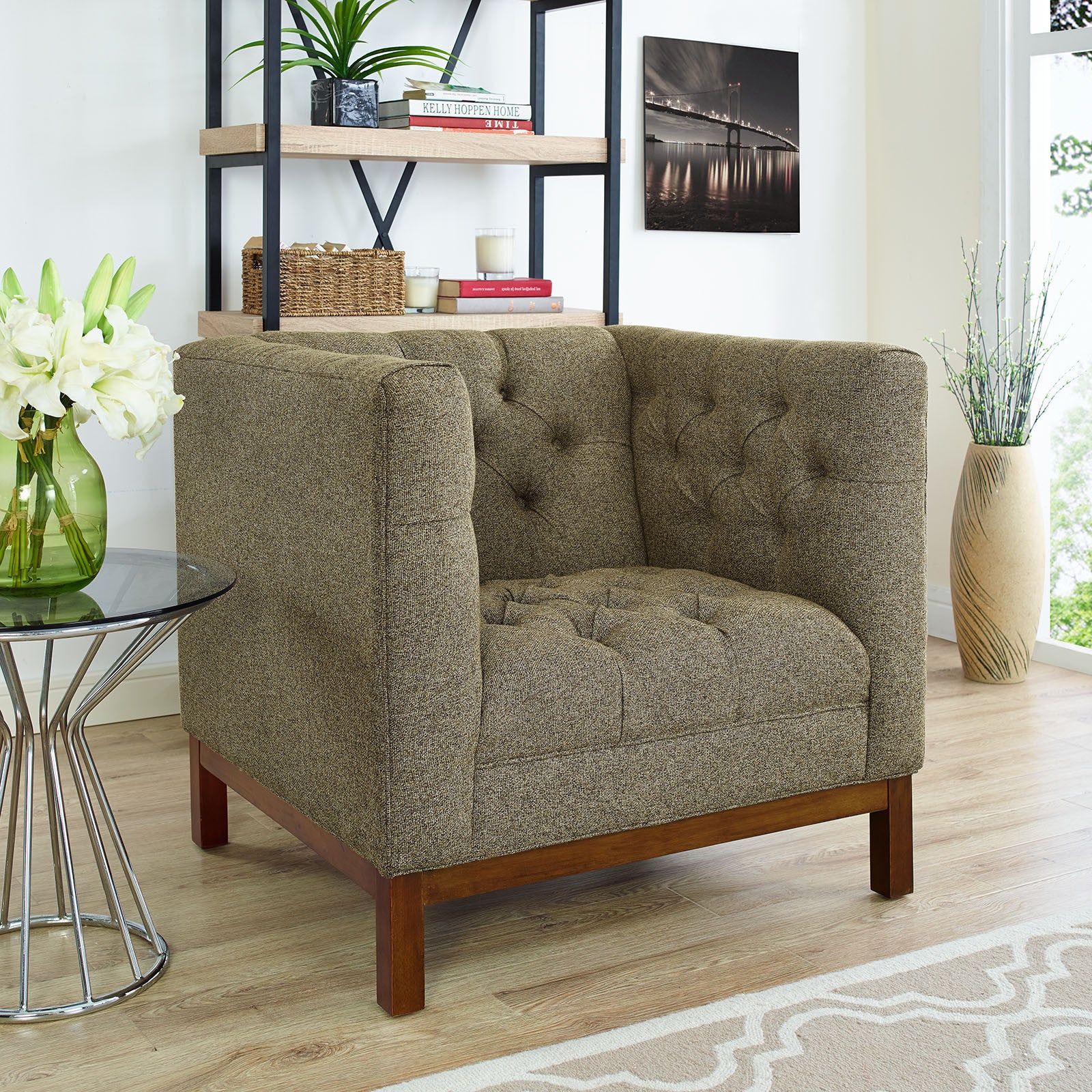 Paramour Fabric Armchair Oatmeal