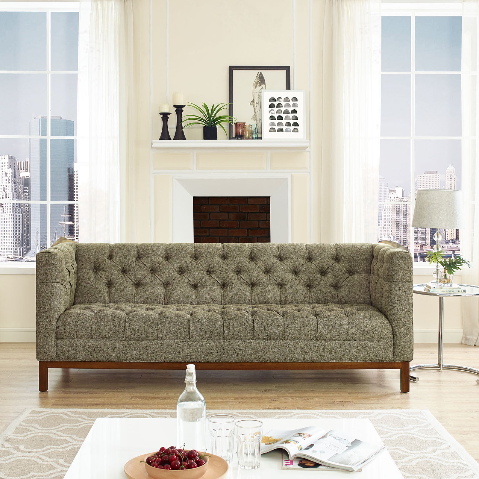 Paramour Fabric Sofa Oatmeal