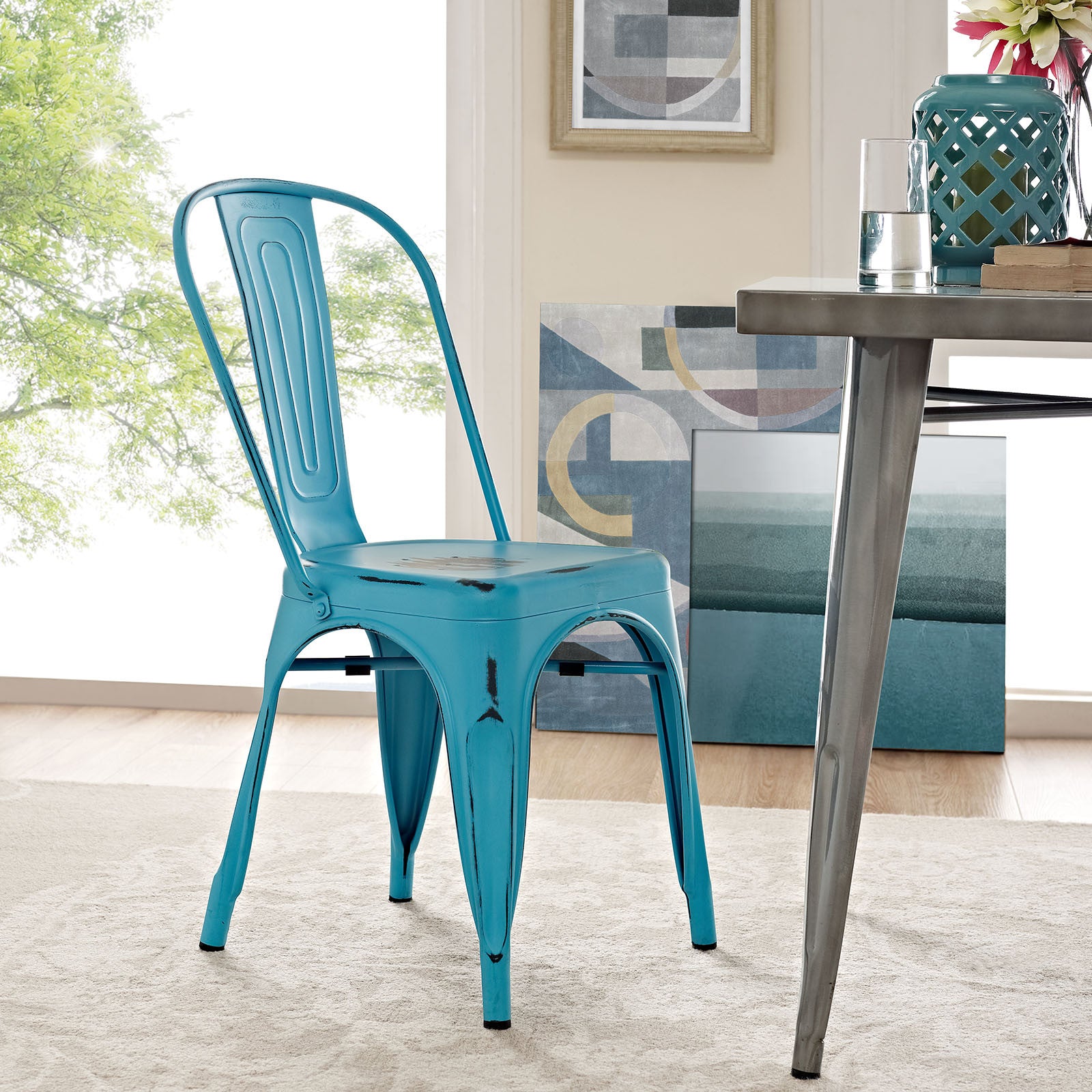 Panora Side Chair Turquoise