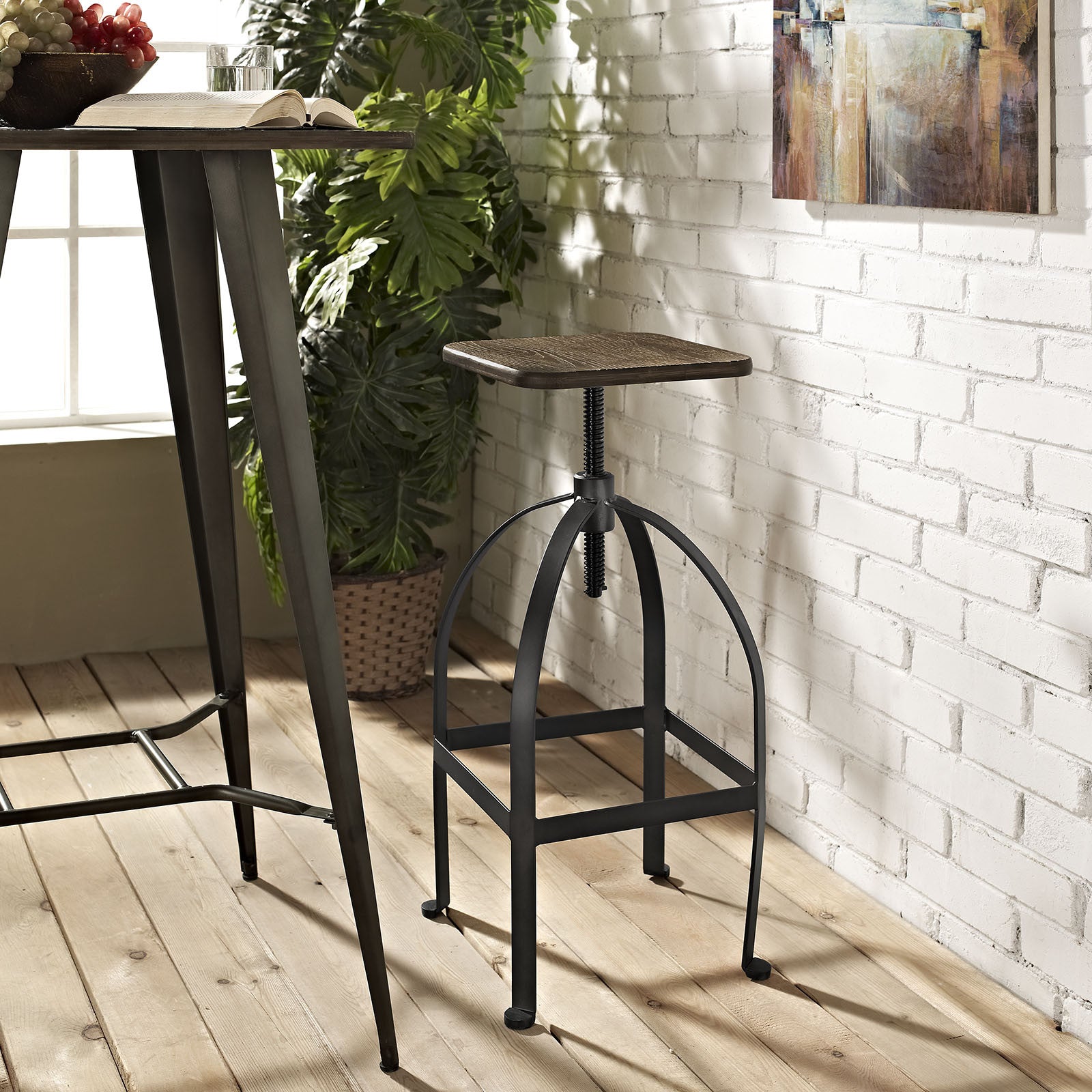Pomona Bar Stool Brown