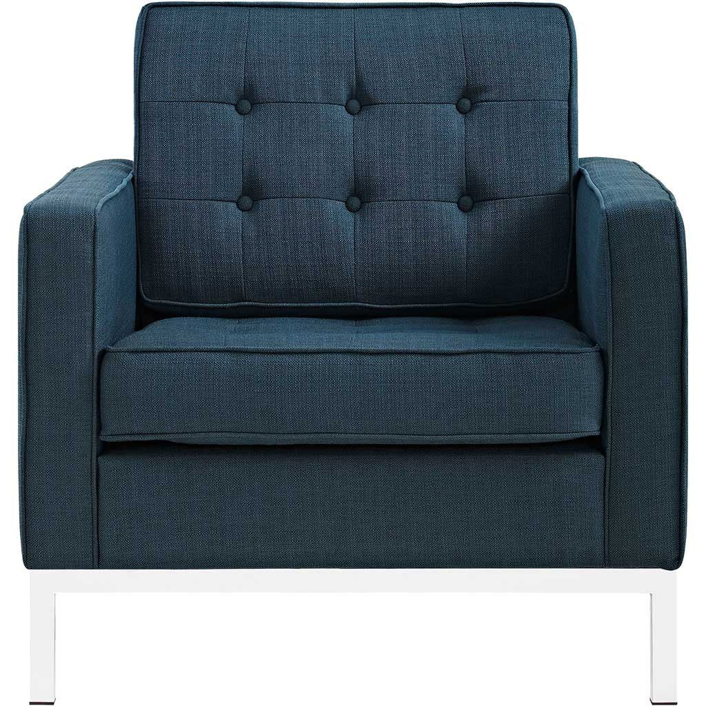 Lyte Fabric Armchair Azure