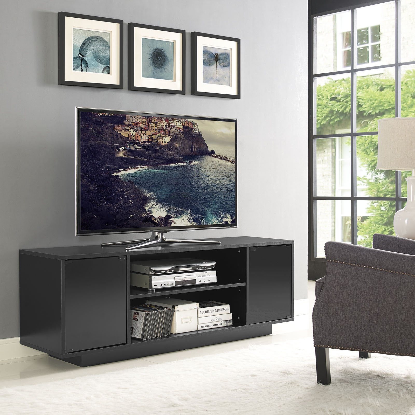 Perth TV Stand Black