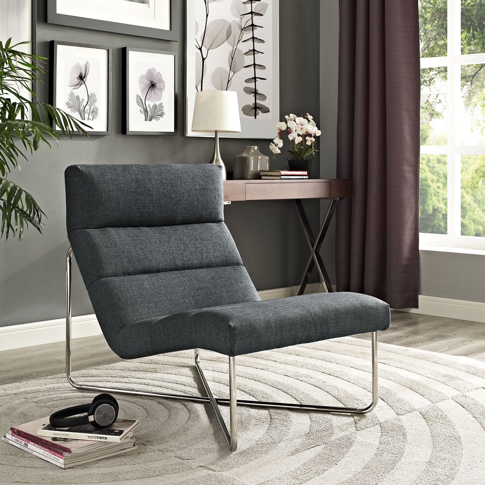 Rectify Lounge Chair Gray