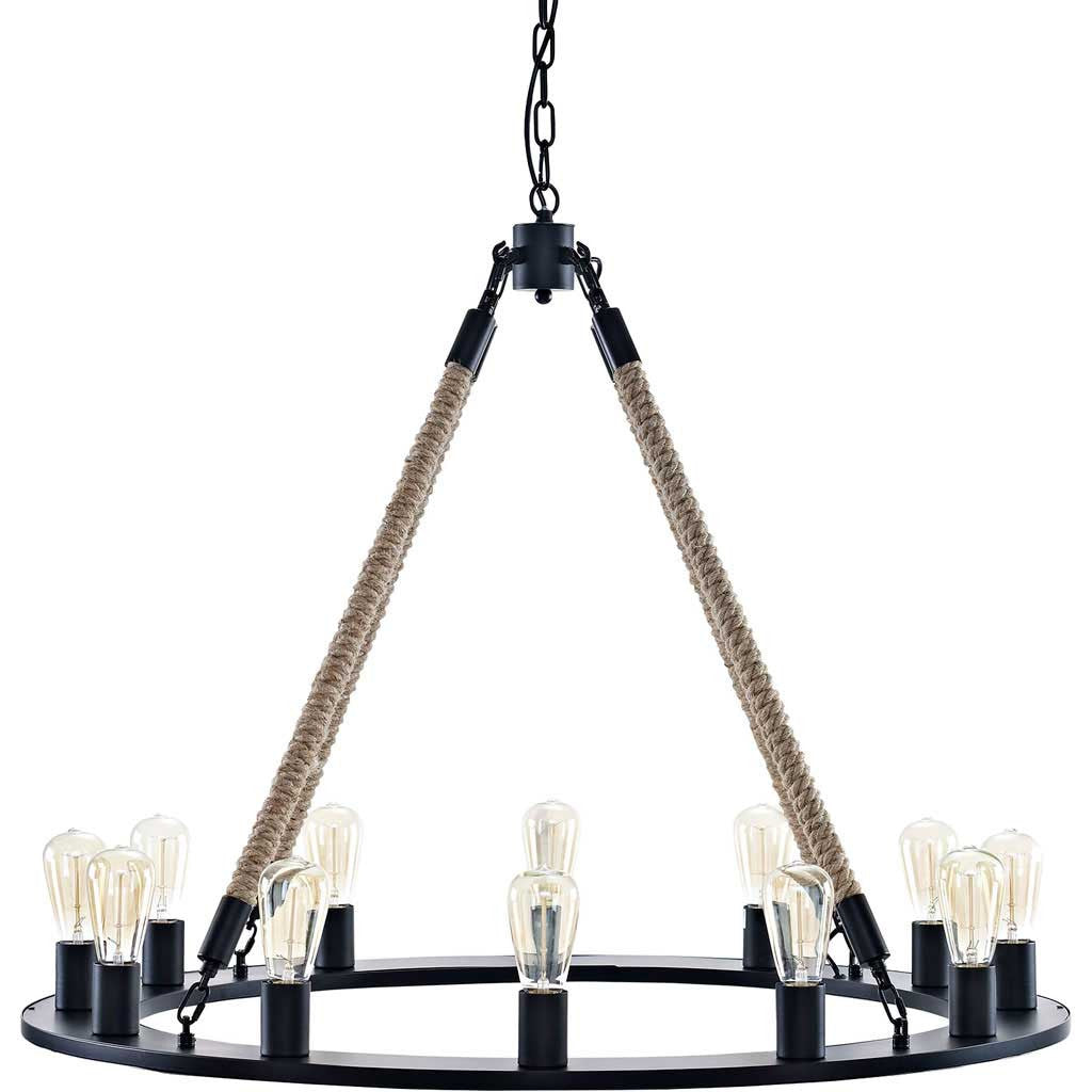 Enthrall Chandelier Brown