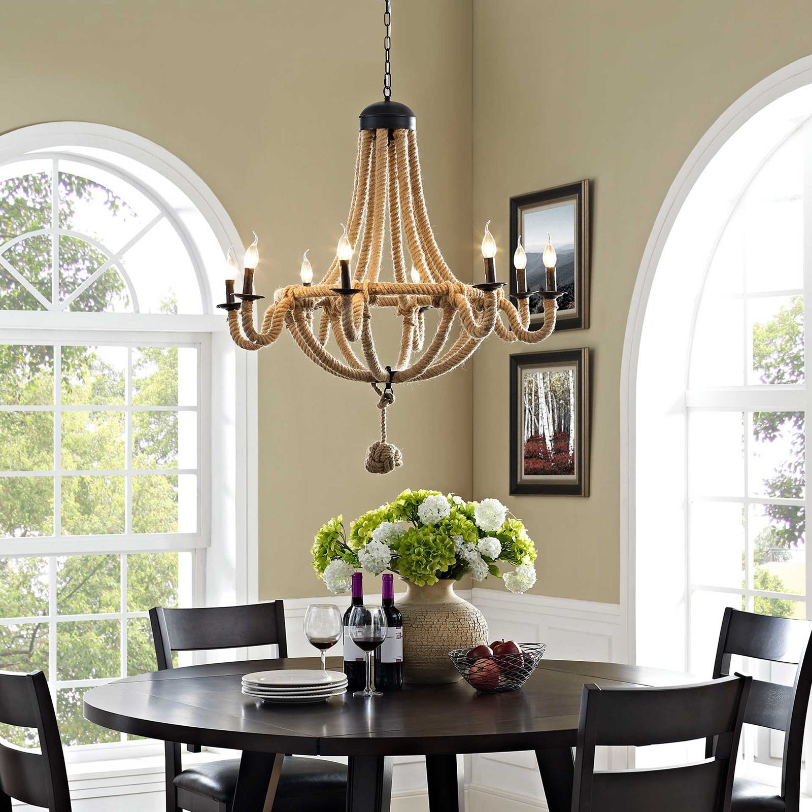 Charlee Chandelier Brown