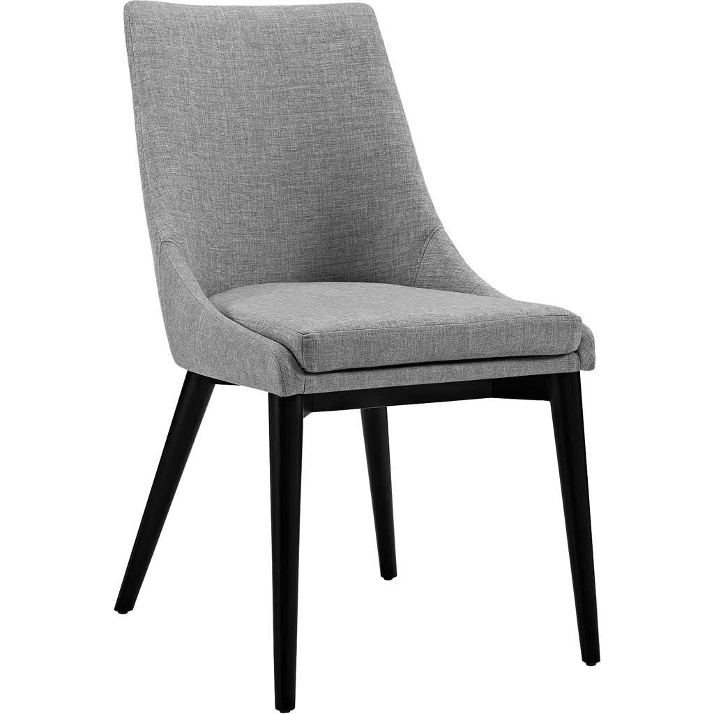 Victoria Fabric Dining Chair Light Gray