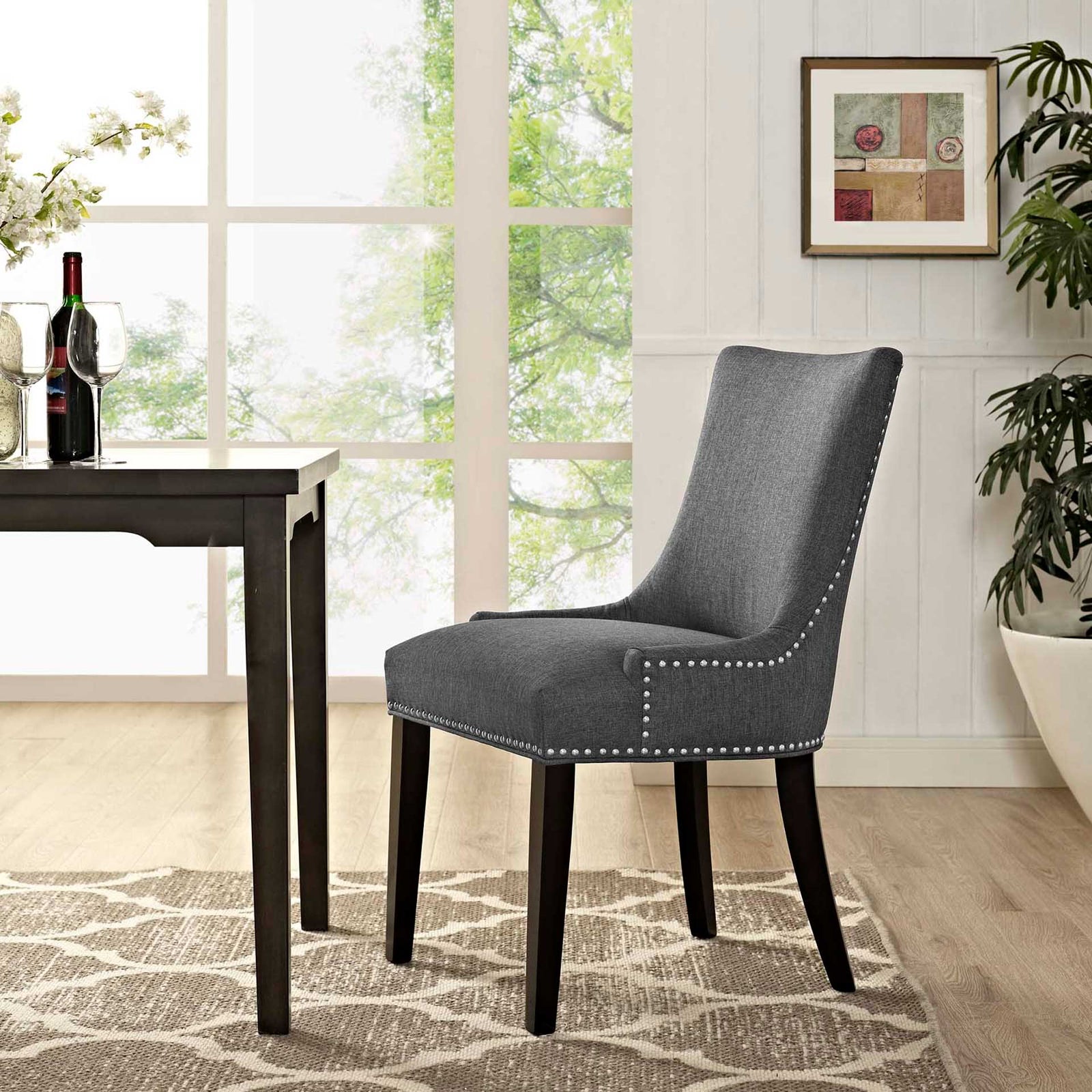 Madison Fabric Dining Chair Gray