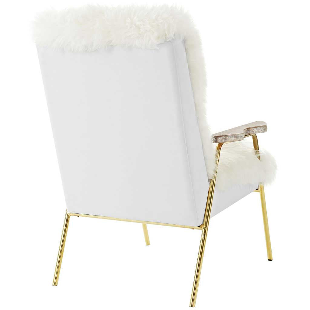 Sheepskin Armchair White