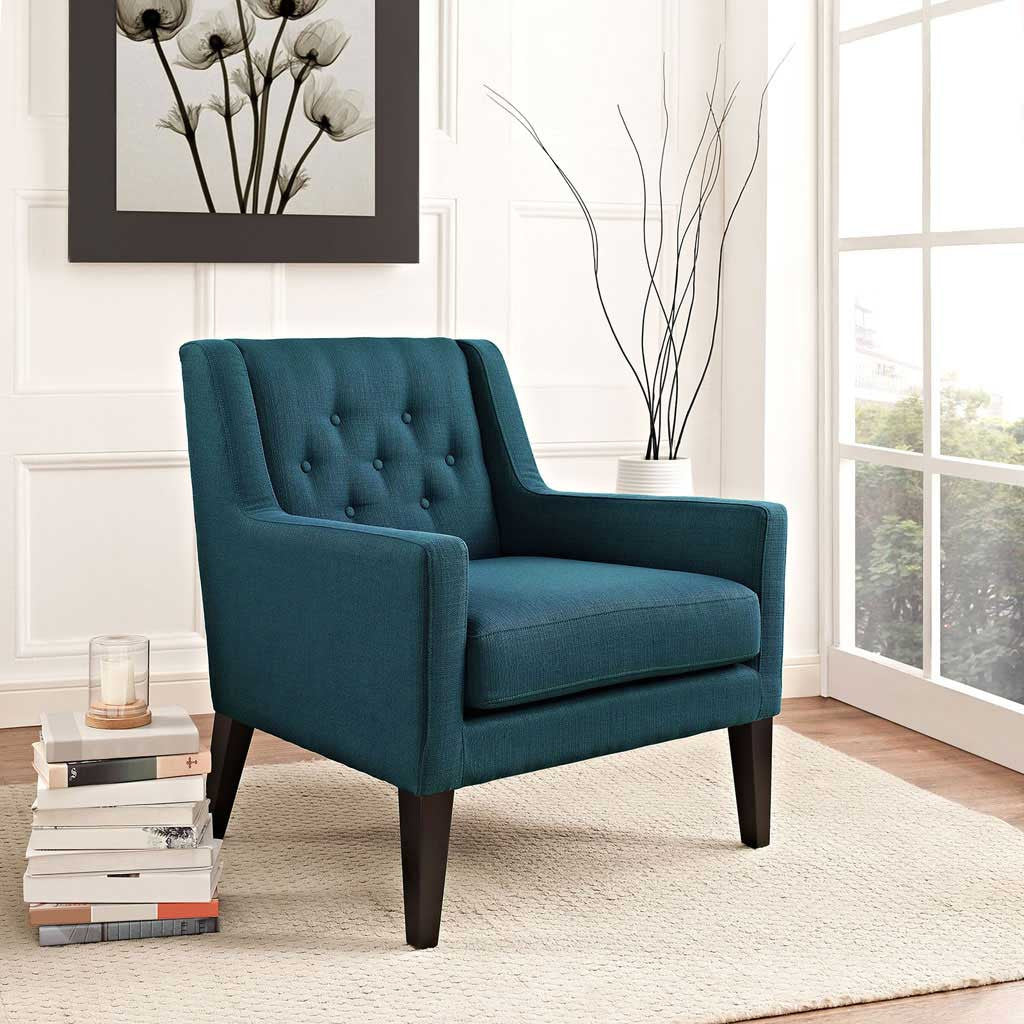 Eminence Fabric Armchair Azure