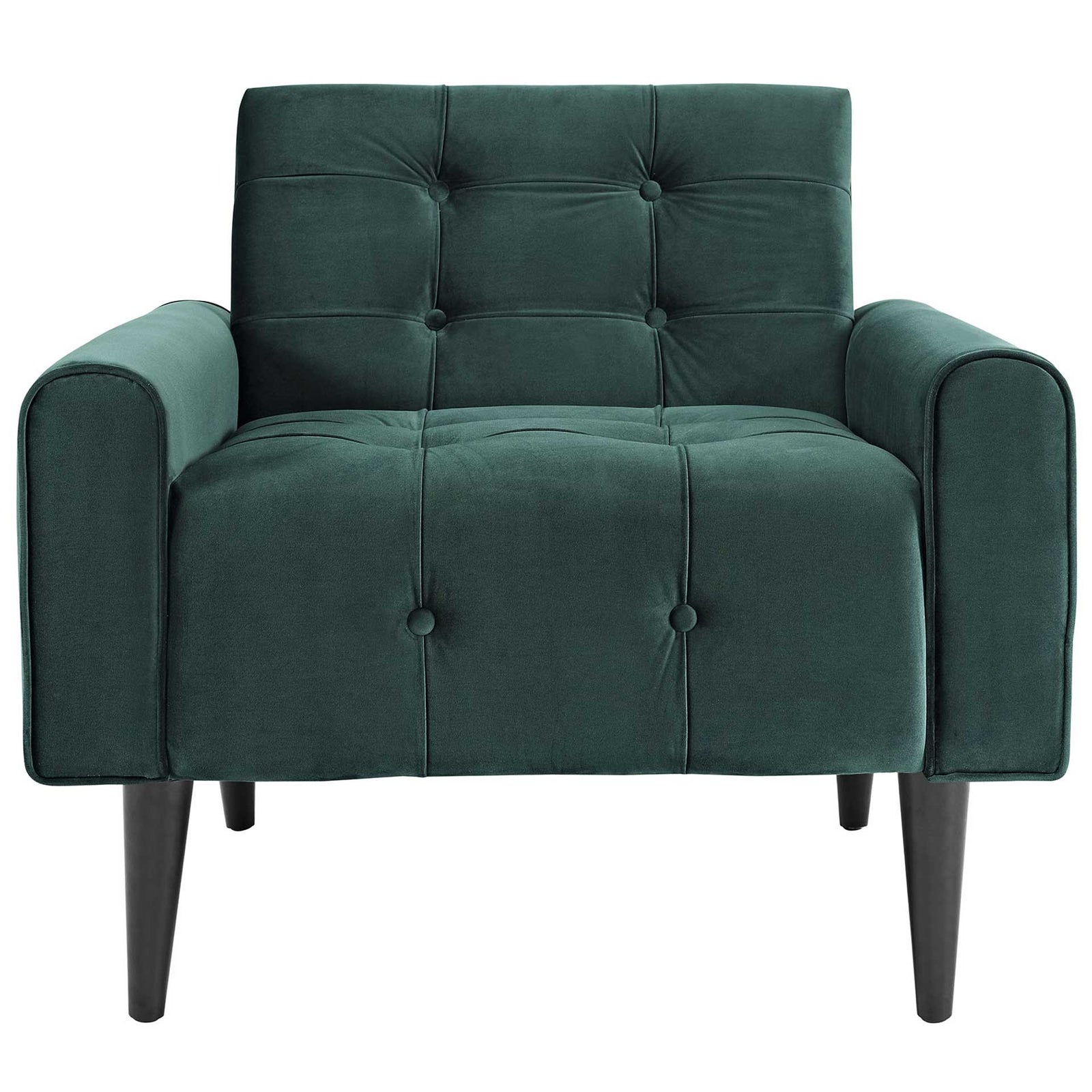 Davis Velvet Armchair Emerald Green