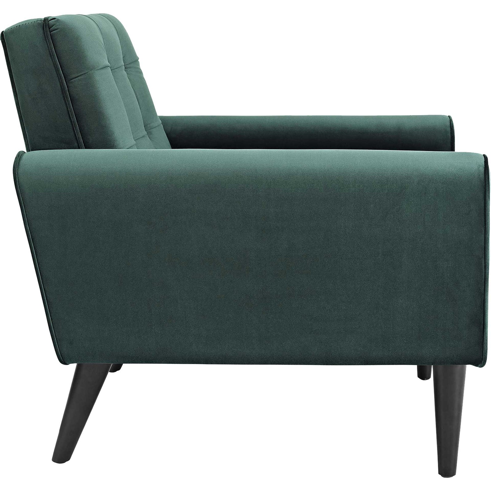 Davis Velvet Armchair Emerald Green