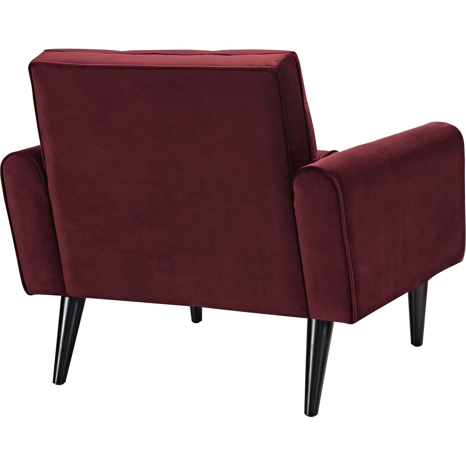 Davis Velvet Armchair Maroon