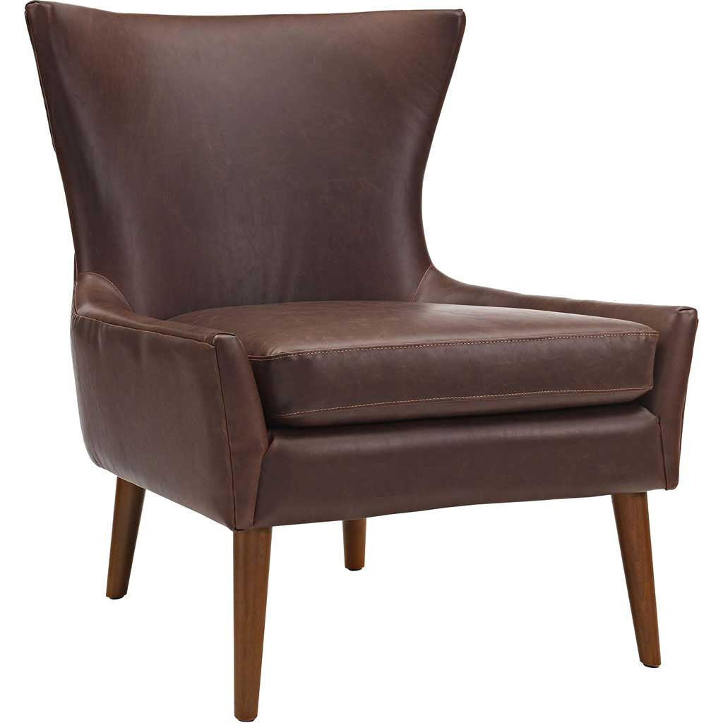 Kessel Vinyl Armchair Brown