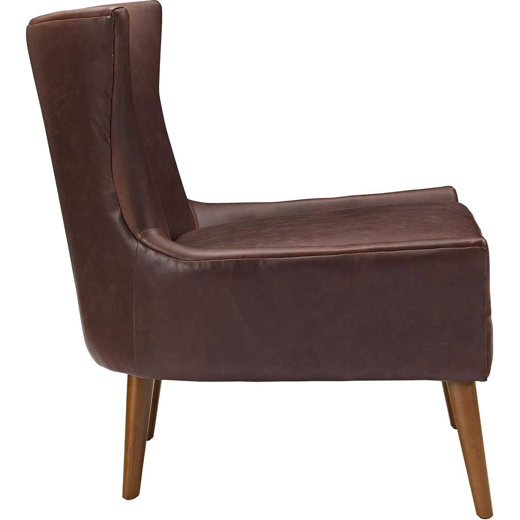 Kessel Vinyl Armchair Brown