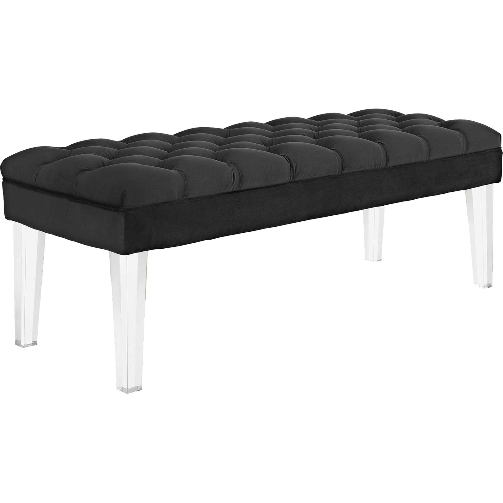 Vienna Velvet Bench Black