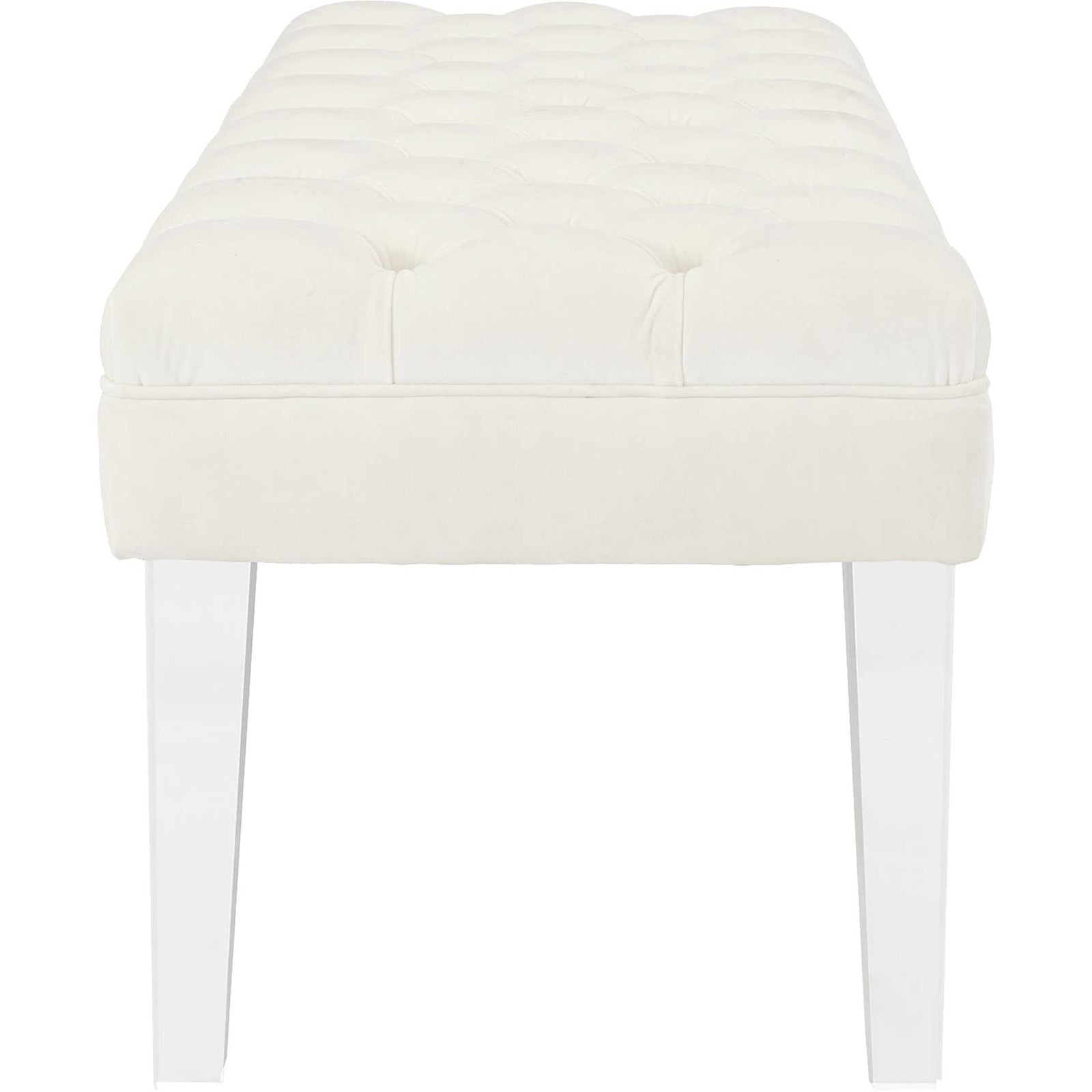 Vienna Velvet Bench Ivory