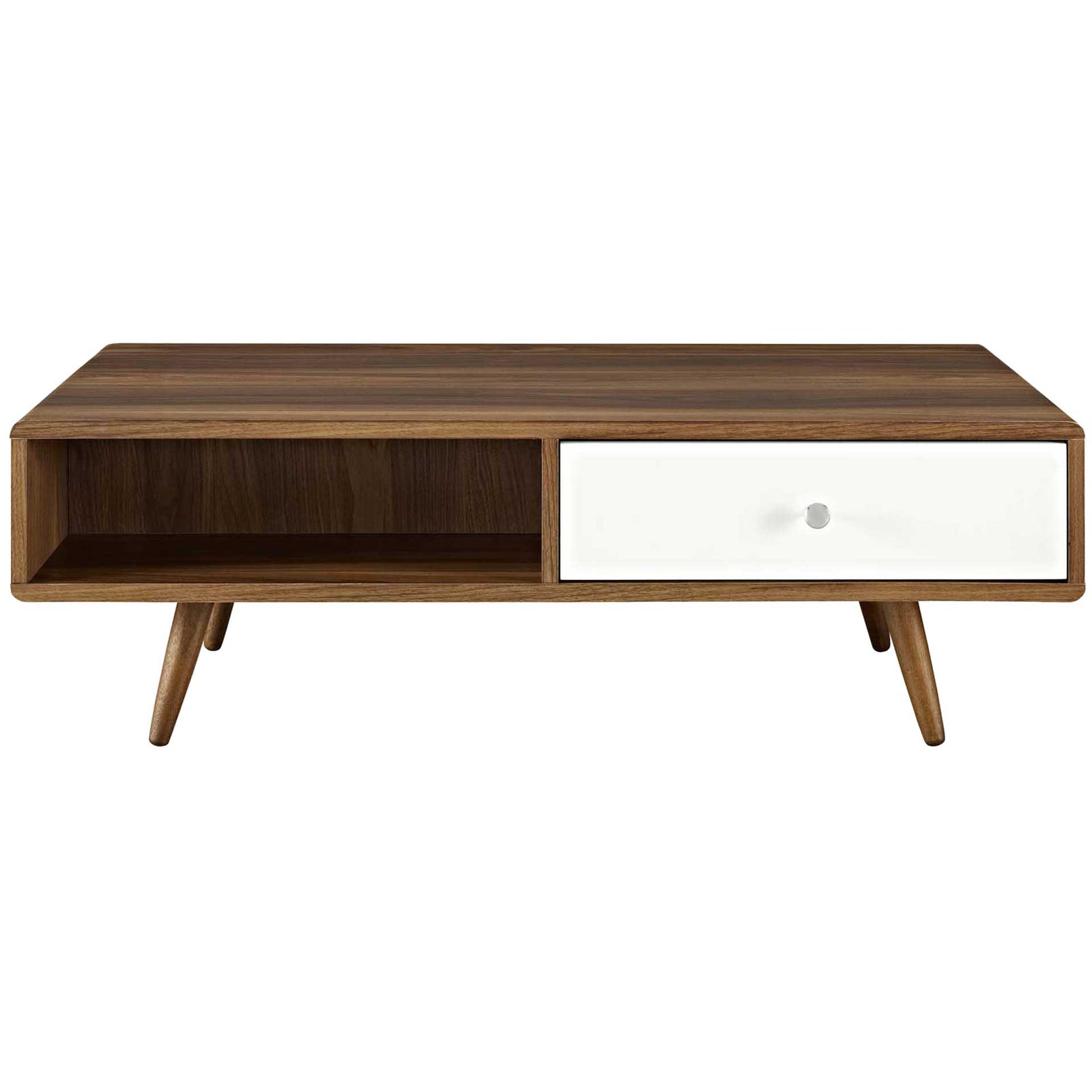 Transit Coffee Table Walnut/White