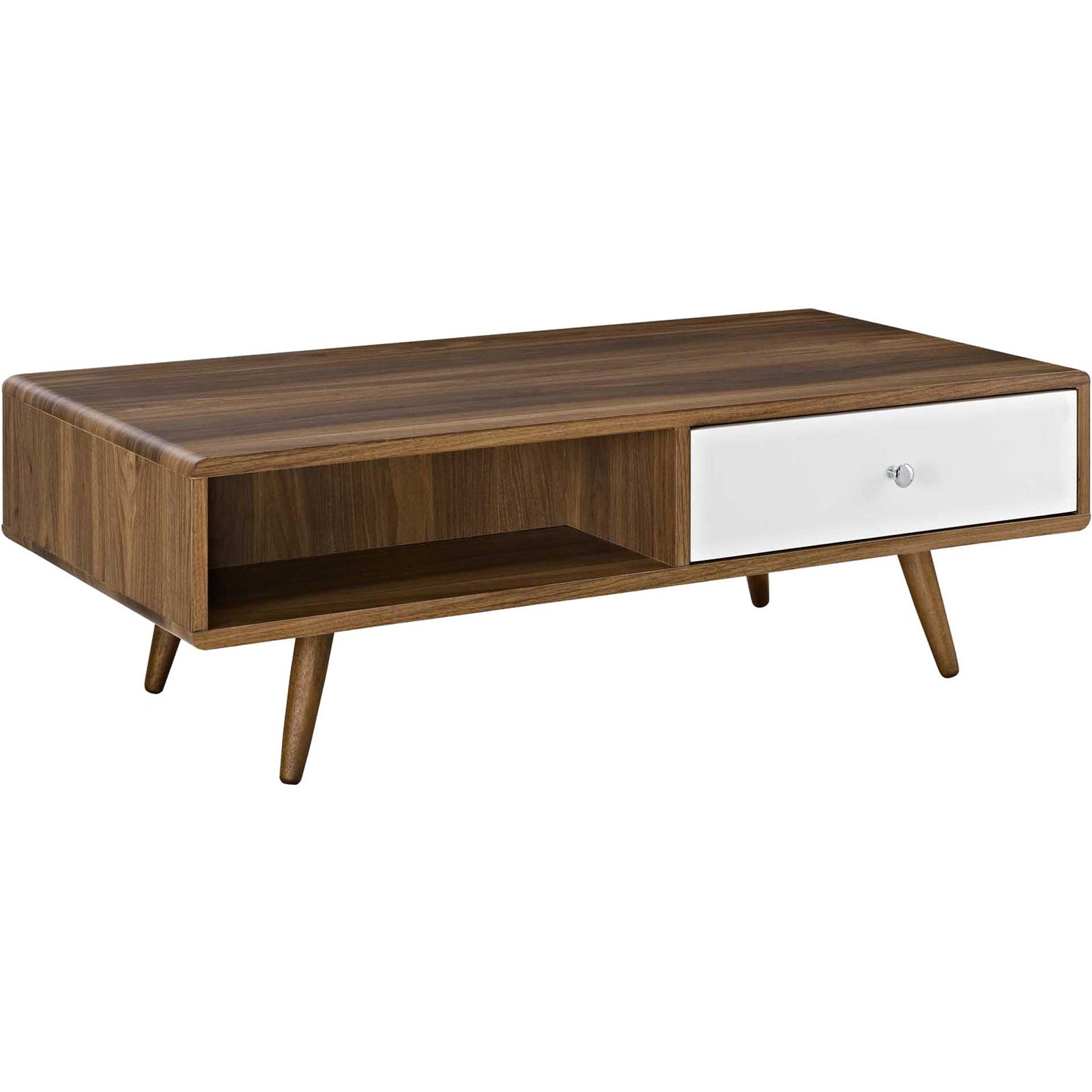 Transit Coffee Table Walnut/White