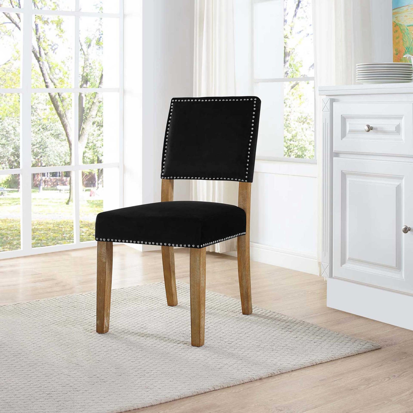Orwen Wood Dining Chair Black