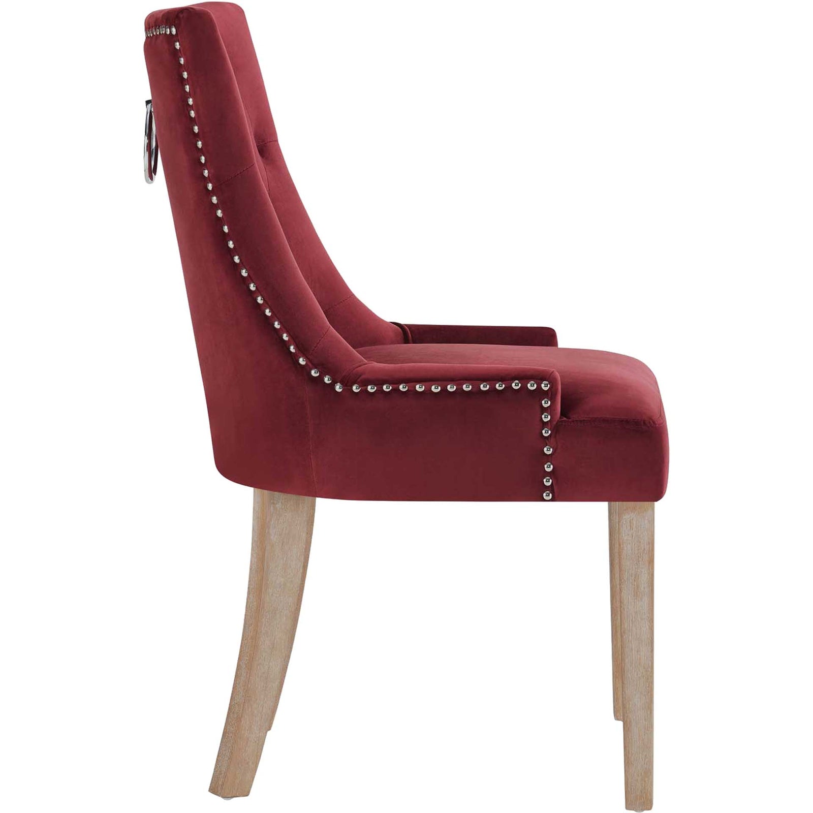 Preston Velvet Dining Chair Maroon