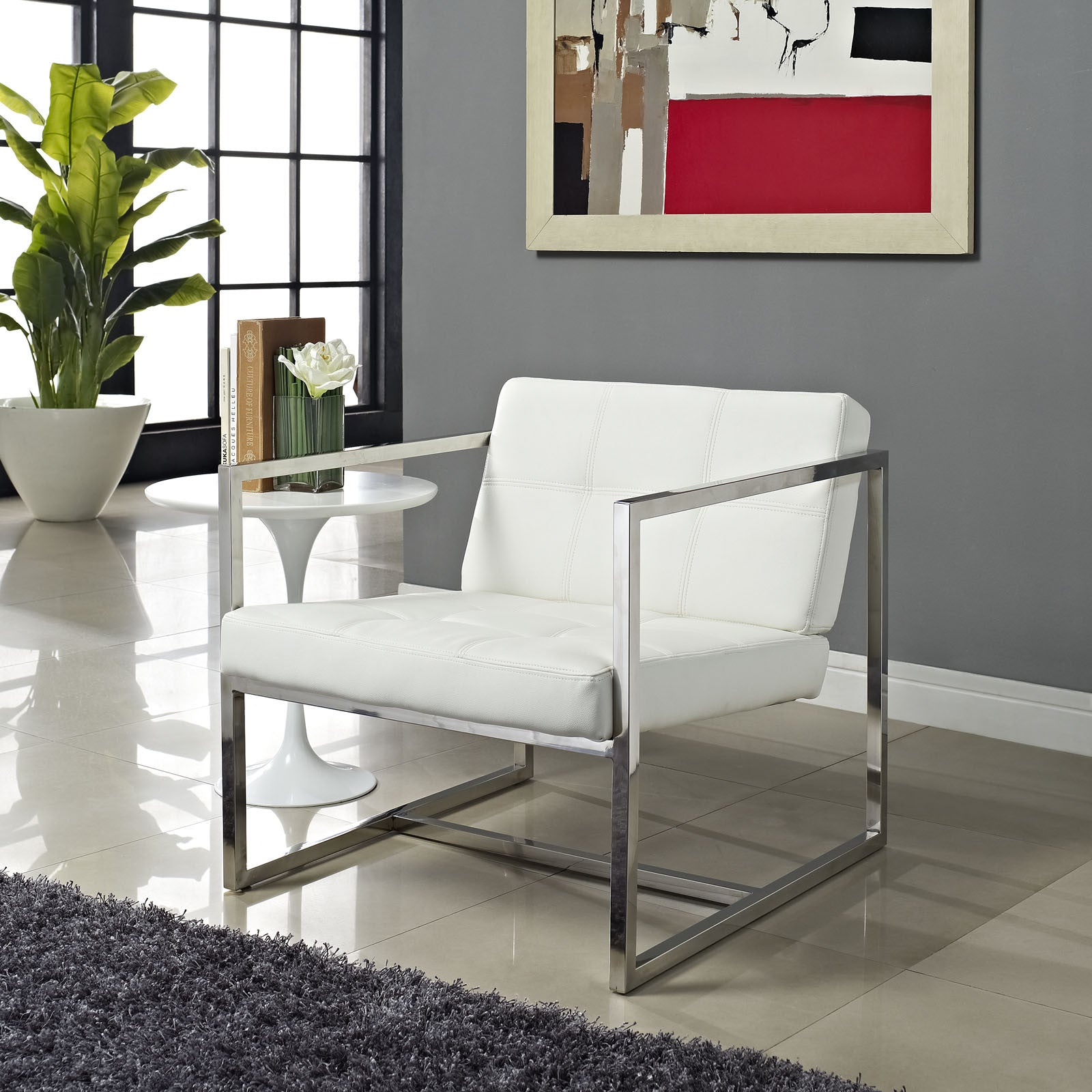 Hoki Lounge Chair White