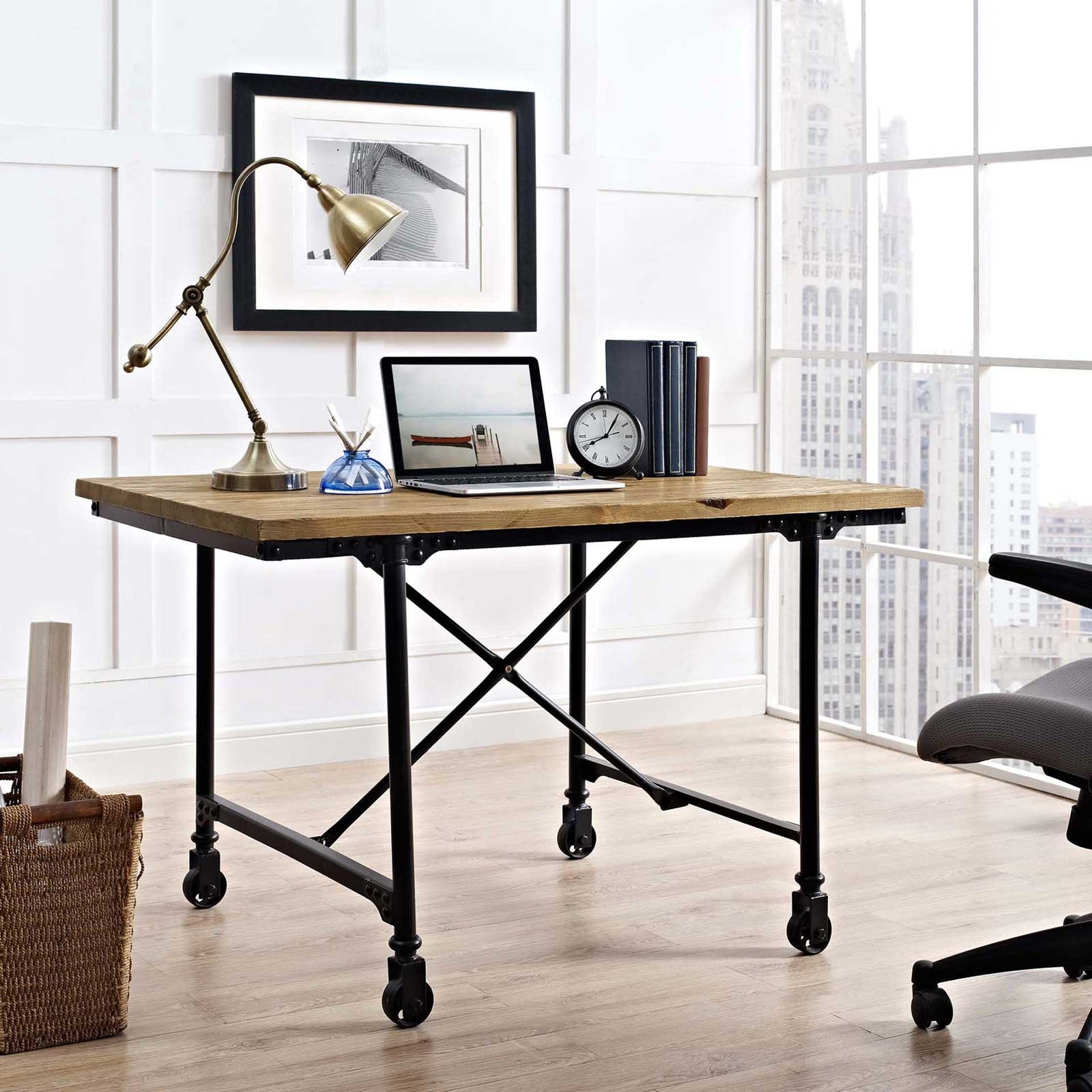 Roland Wood Office Desk Brown