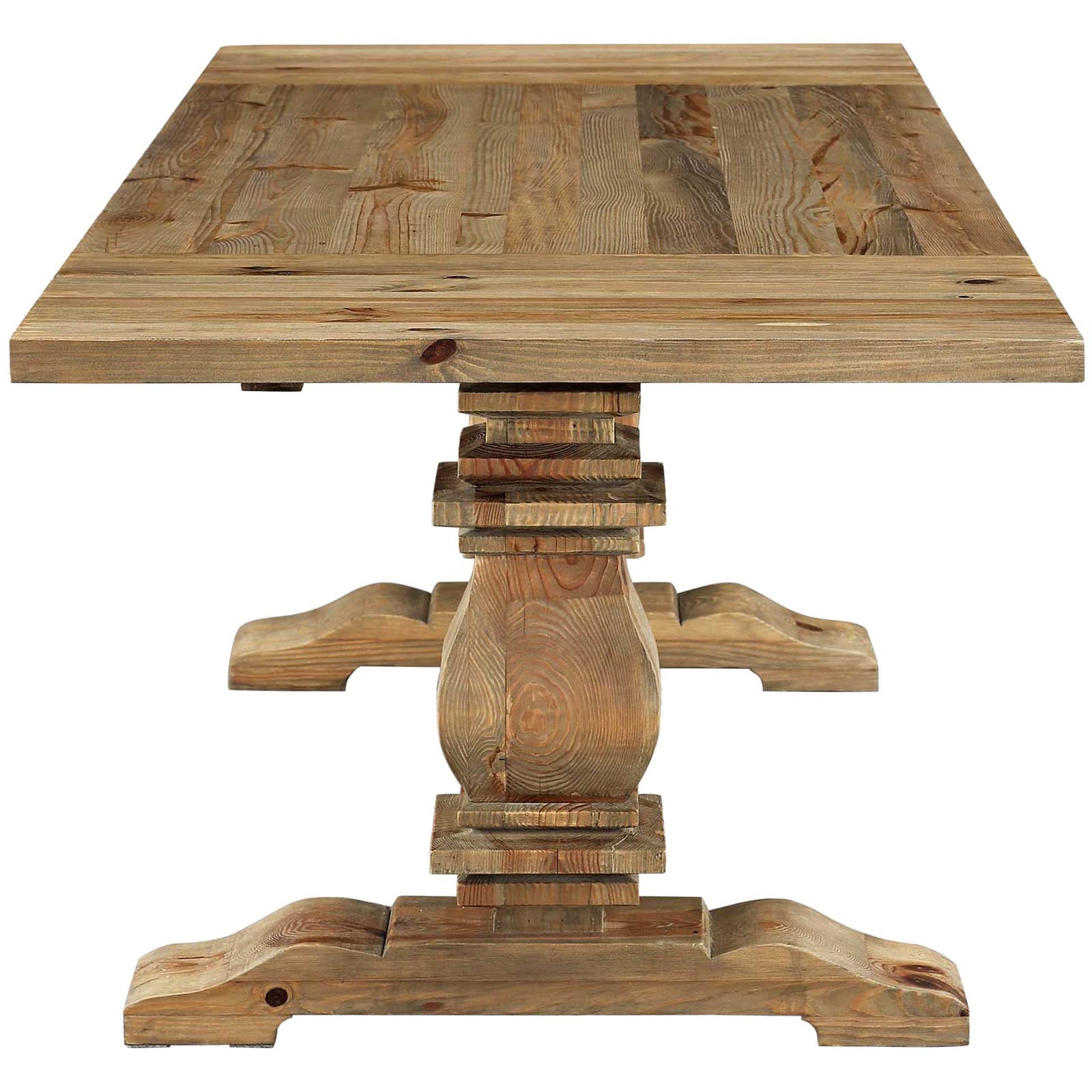 Rumford Extendable Wood Dining Table Brown